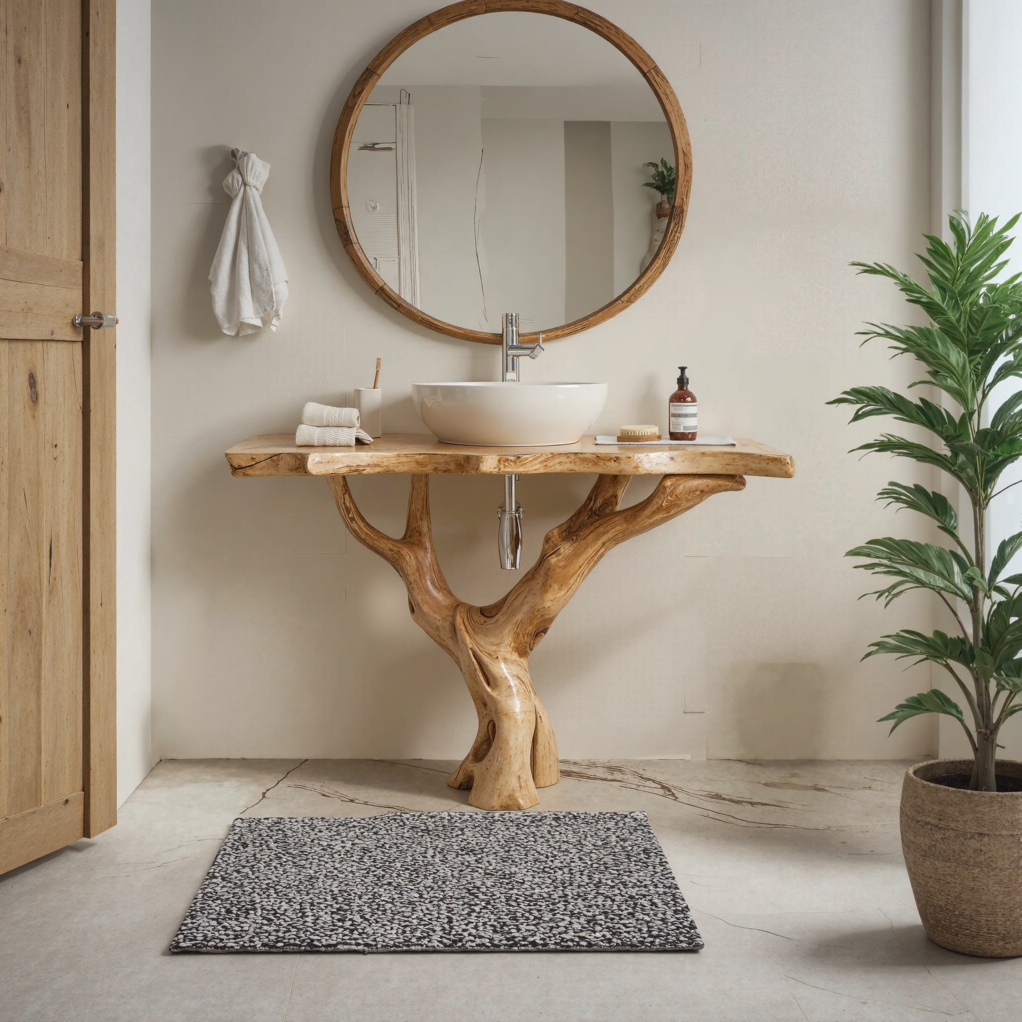 Rustic Vertical Bathroom Vanity Bathroom SILDTBRV014