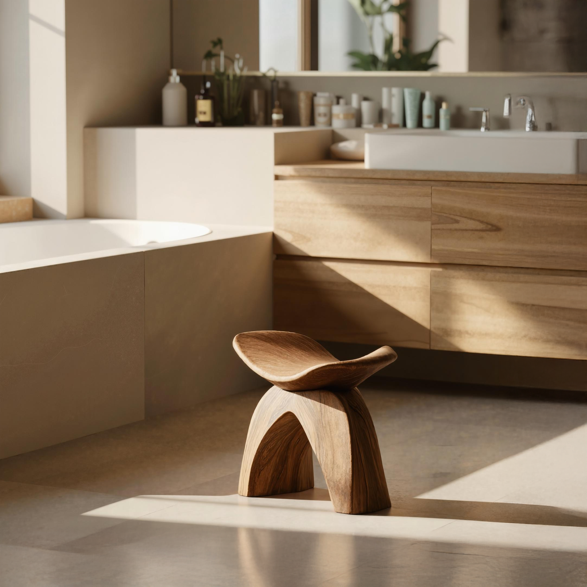 Farmhouse Bath Seat For Cozy Bathroom Furniture Decor SILDTTRSB006
