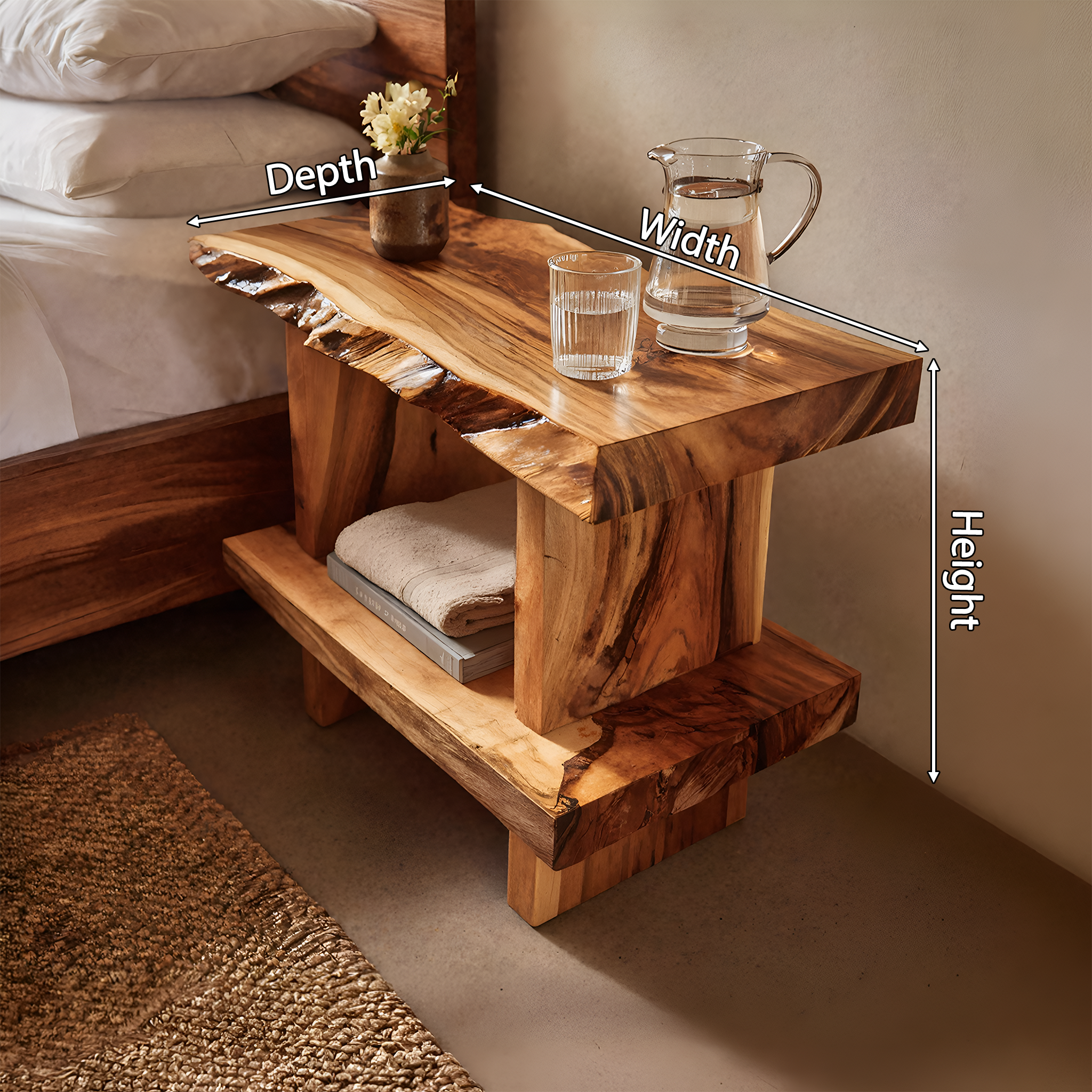Artistic Large Display Shelf For Living Room Storage And Decor SILDTTNFGS015