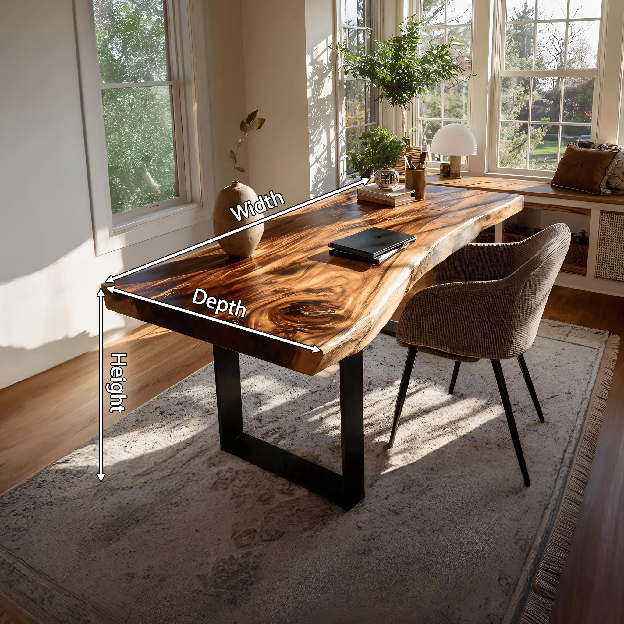 Handcrafted Solid Wood Tabletop For Furniture Decor SILDTTNDE007