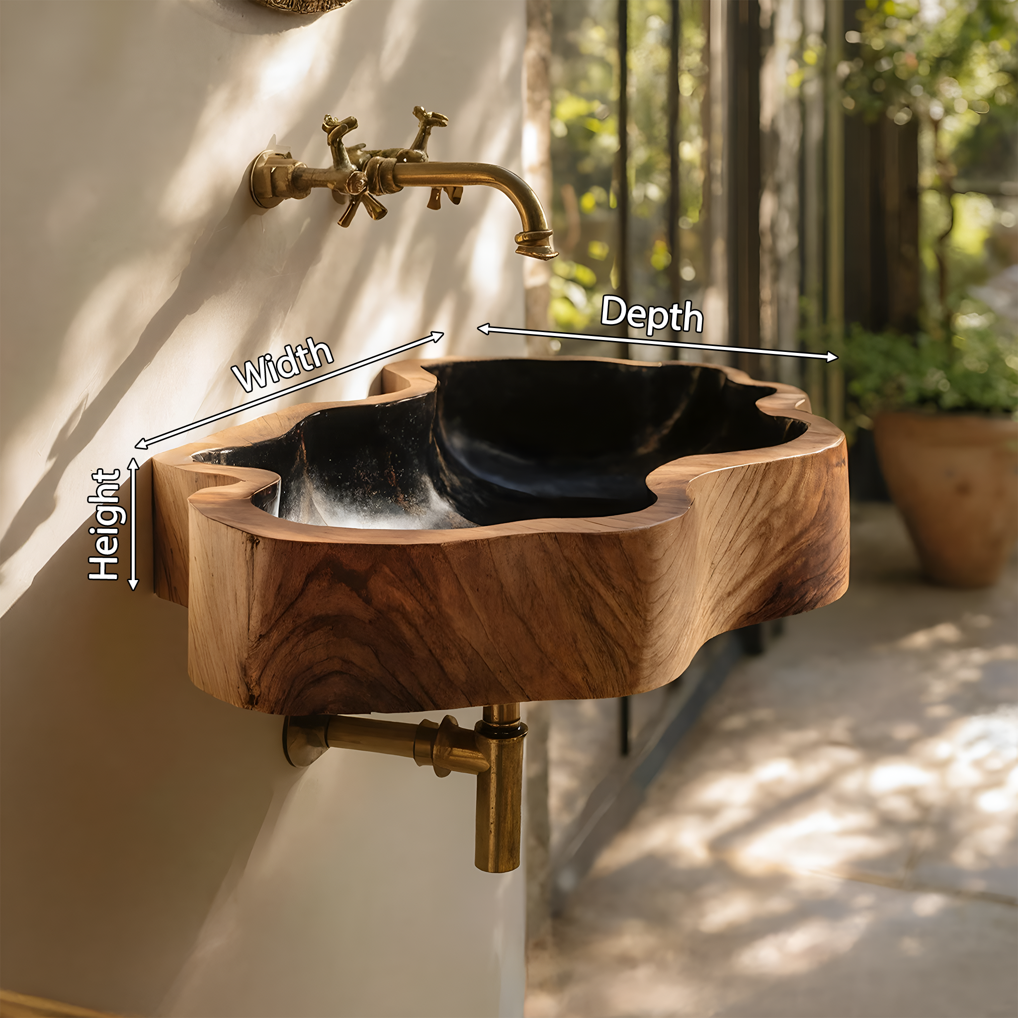 Modern Solid Wood Vanity Sink For High End Bathroom Furniture SILDTTNVS076