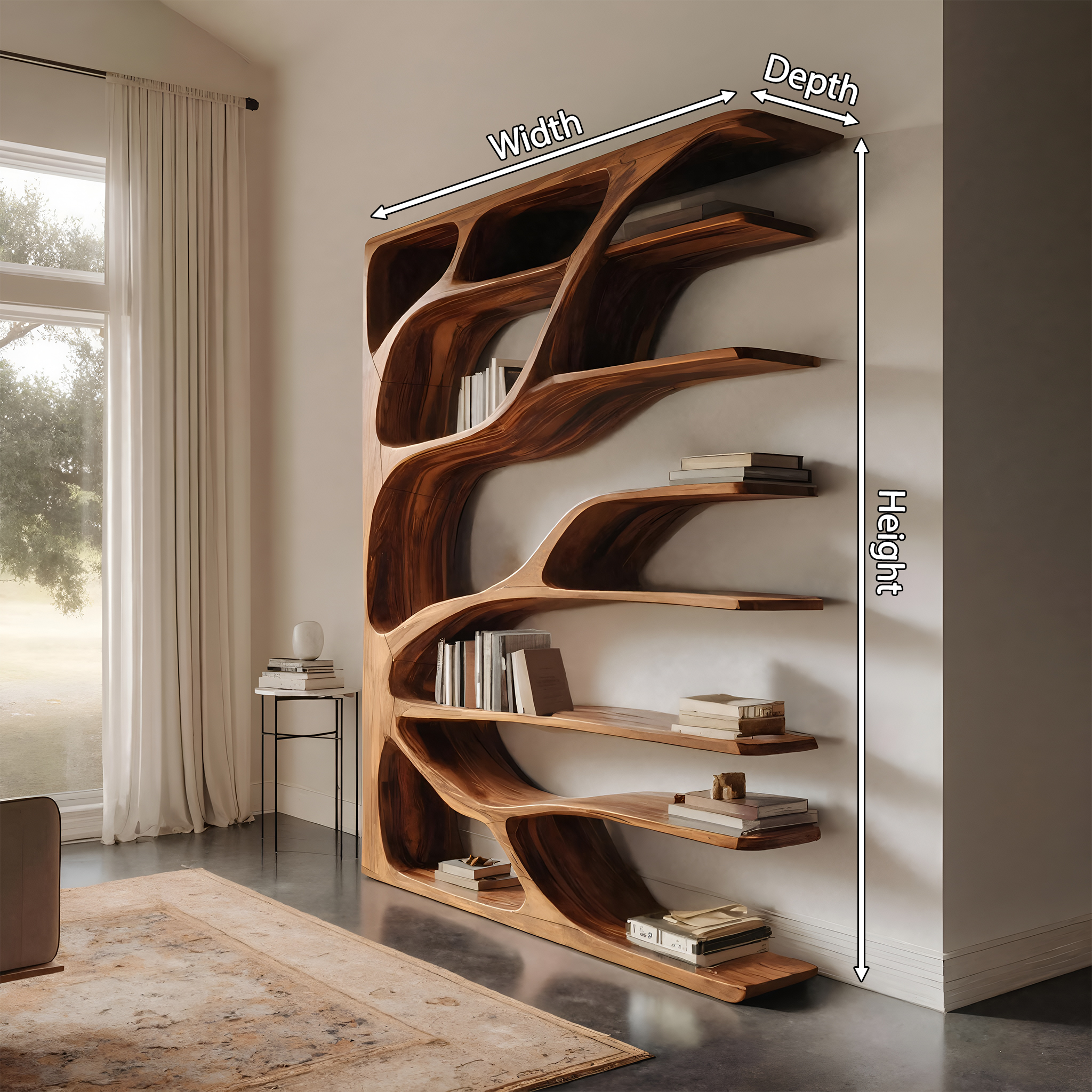 Modern Statement Bookshelf For Home Interiors Decor RTTHHNBS090