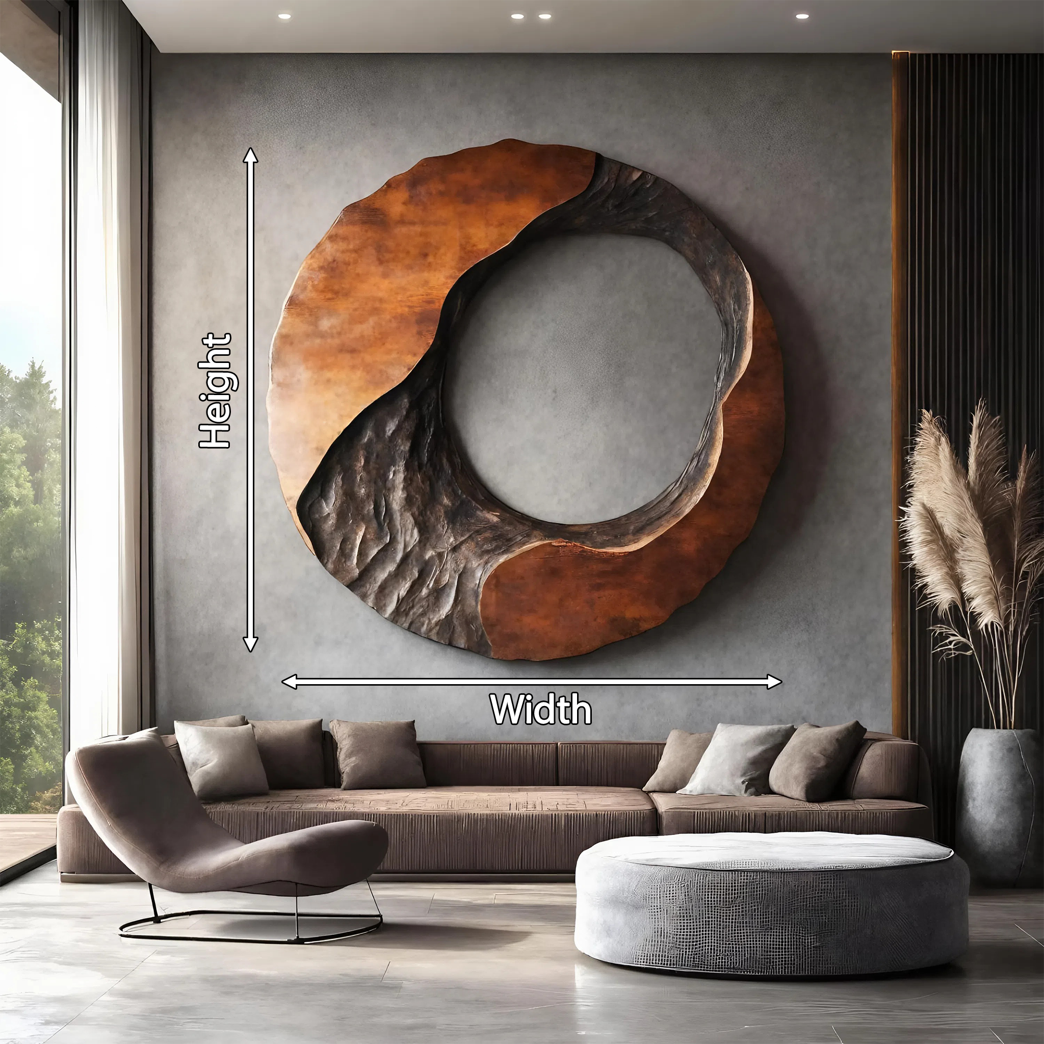 Rustic Live Edge Wall Art Sculpture For Entryway Design Space SILDTTNWA031