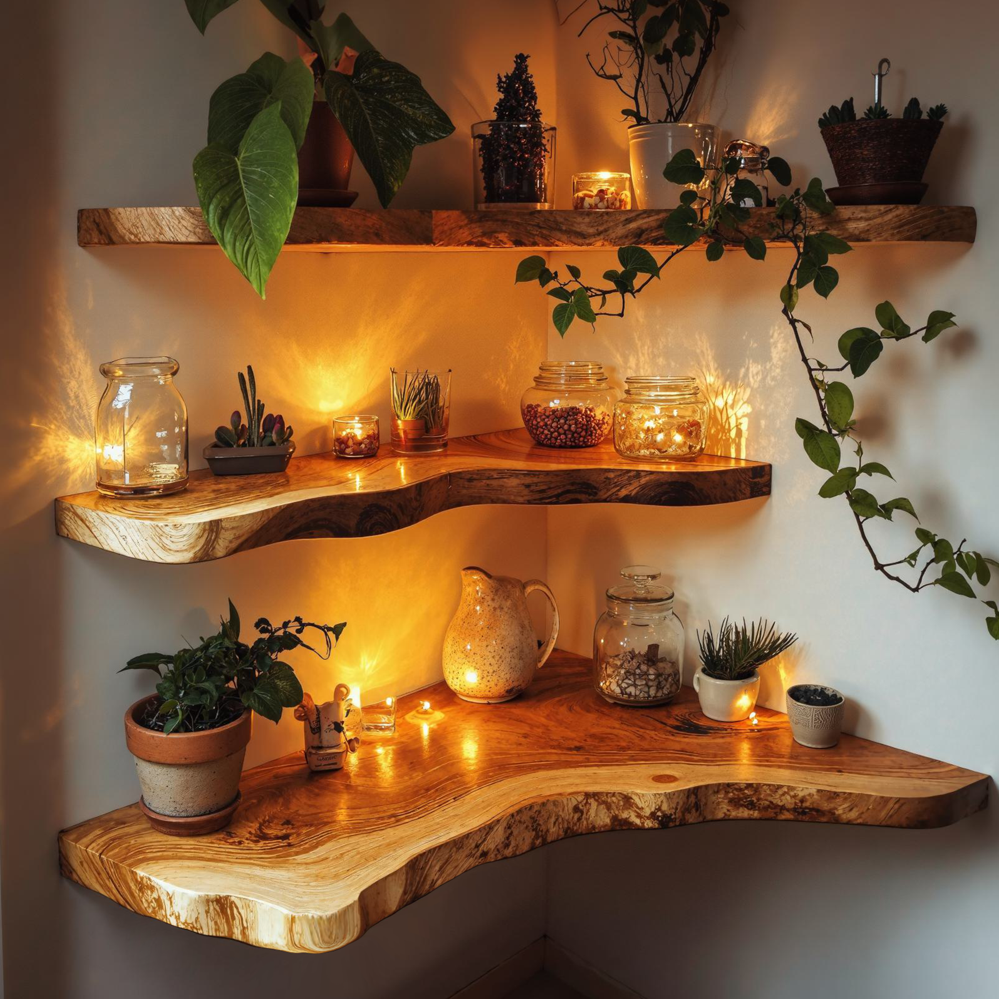 Floating Shelf Wall Wood Home Decor For Christmas SINLFL050