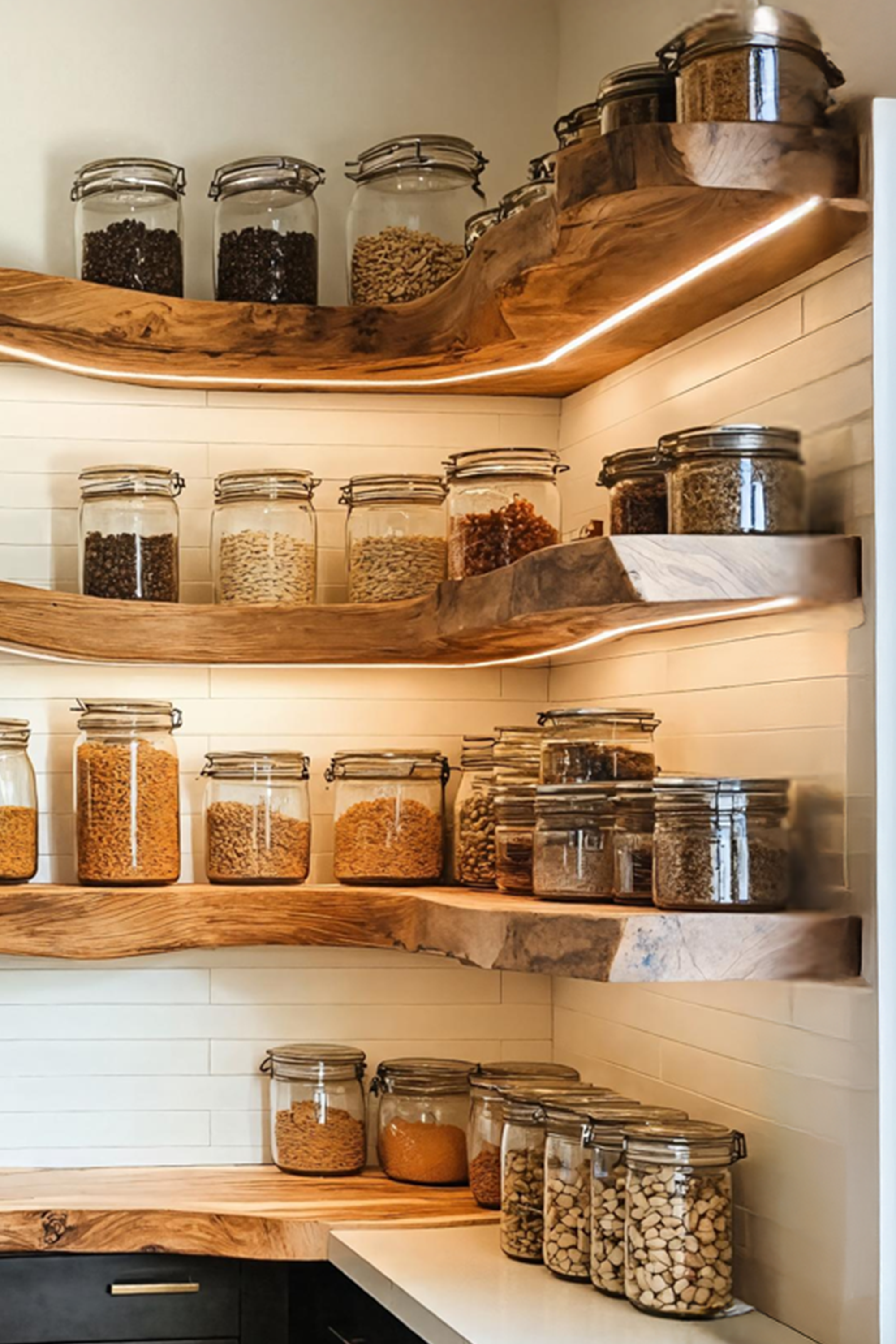 Mid Century Wooden Spice Rack For Kitchen Storage Decor SILDTTNSRS001