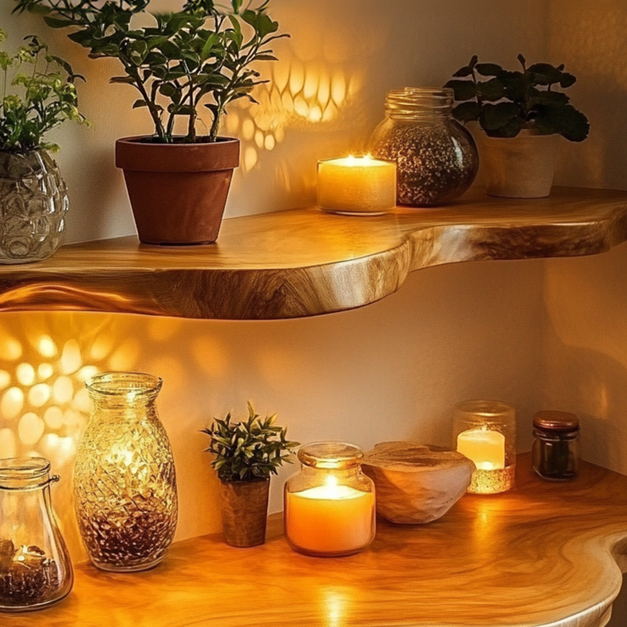 Mid Century Bookcase Live Edge SINLFL049