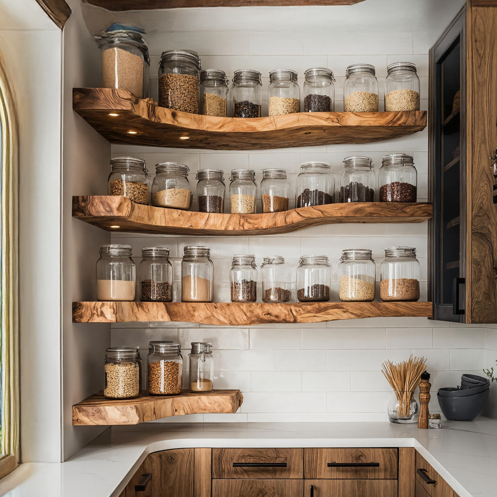 Rustic Handmade Spice Storage Rack For Kitchen Wall SILDTTNSRS002
