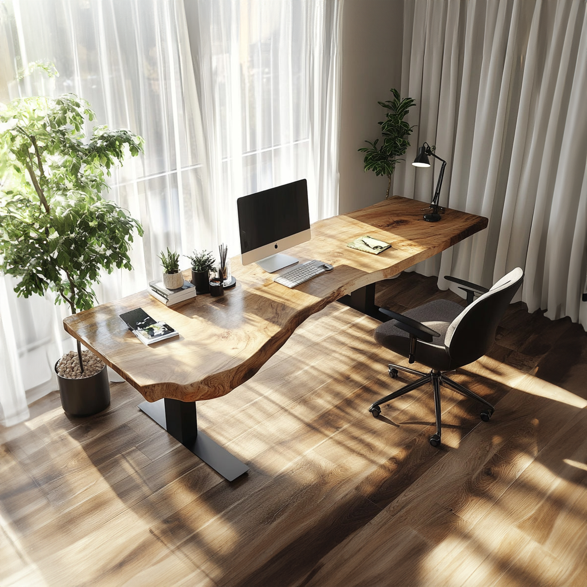 Rustic Office Desk Studio Room And Work Corner SINLKIDK033