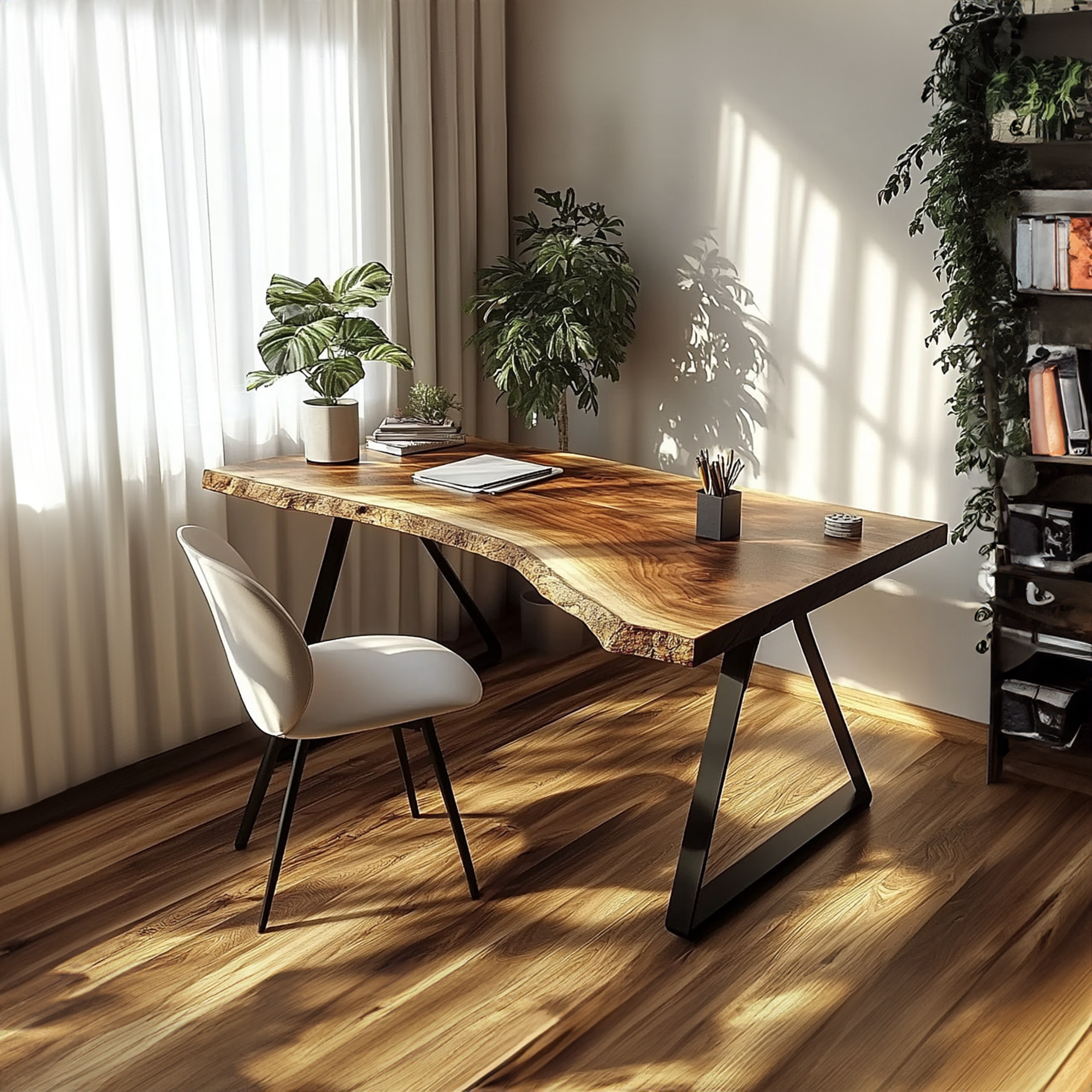 Minimal Rustic Desk Bedroom And Quiet Room SINLKIDK018