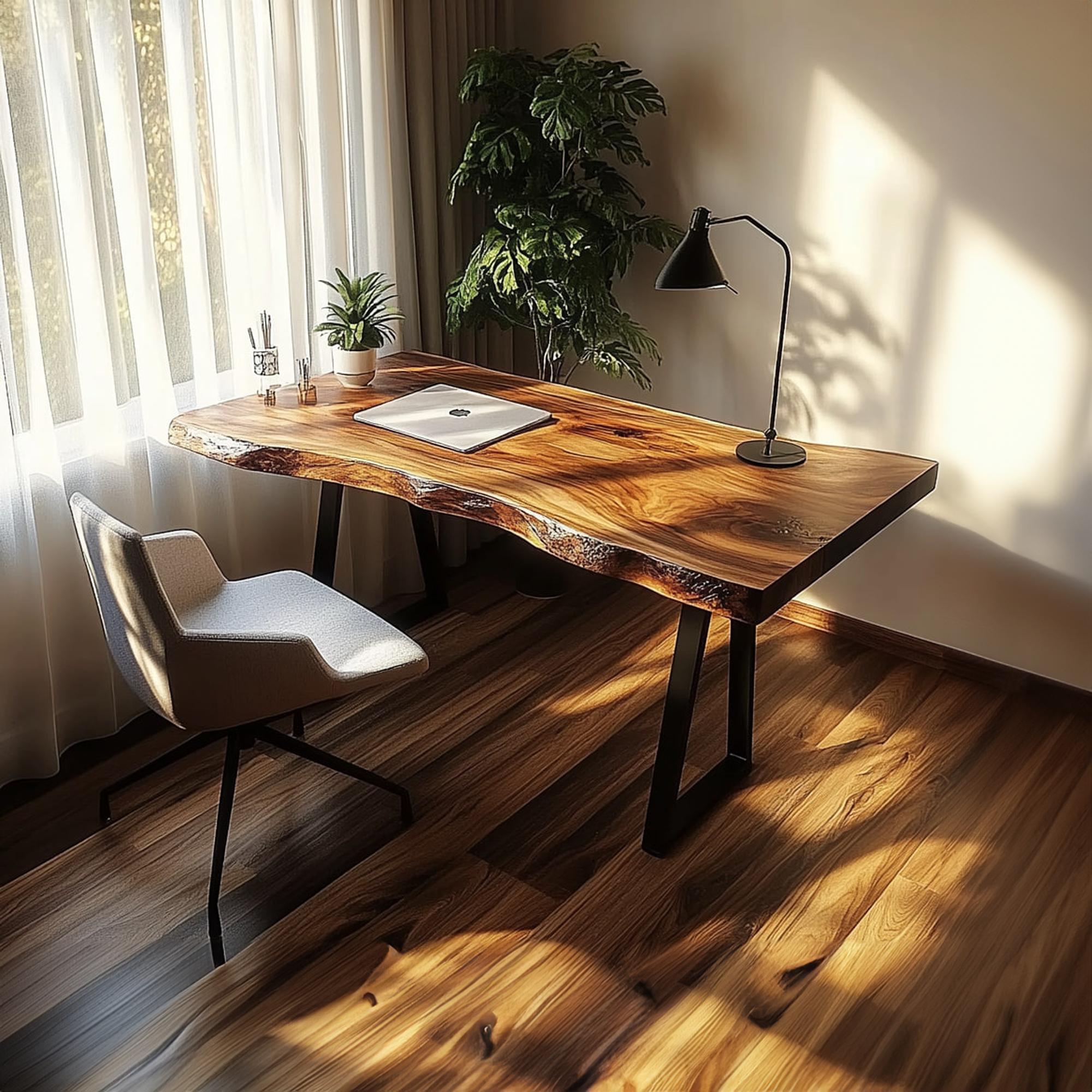 Rustic Natural Work Desk Bedroom And Creative Area SINLKIDK020