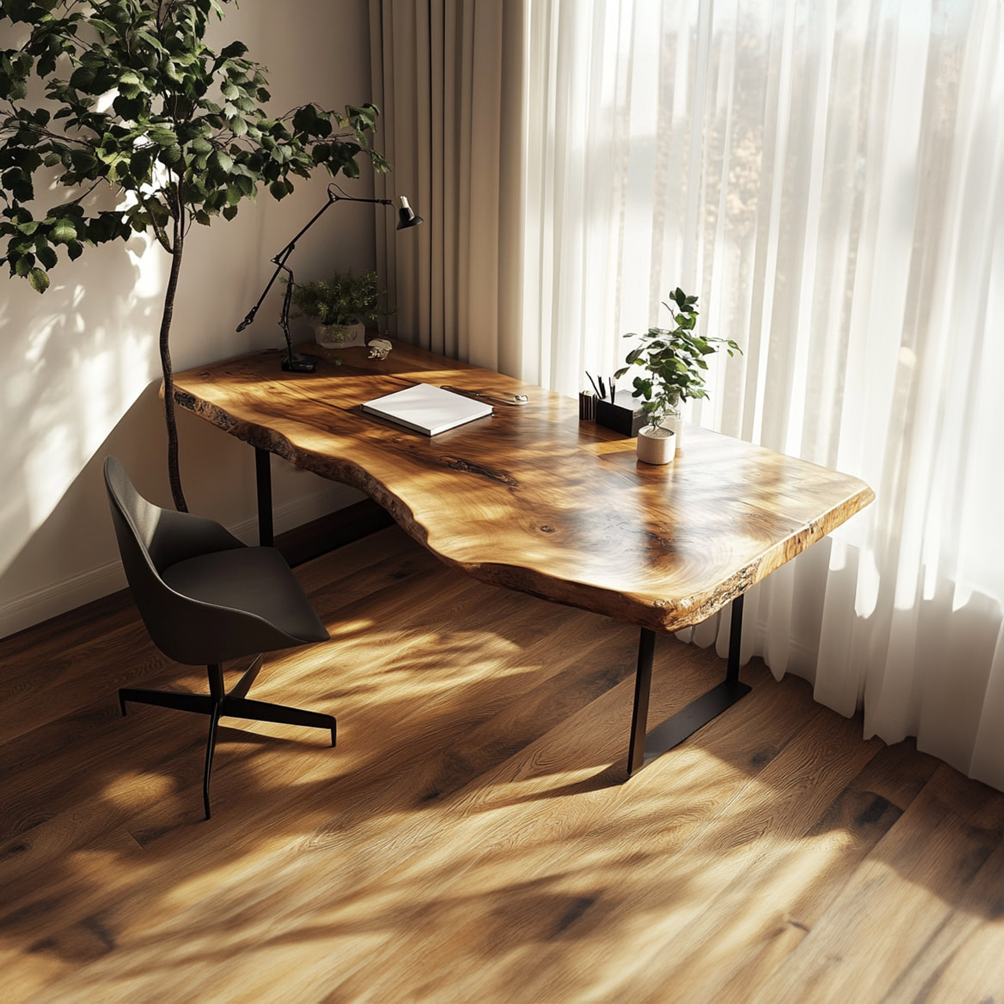 Rustic Modern Office Desk Bedroom And Office Room SINLKIDK025