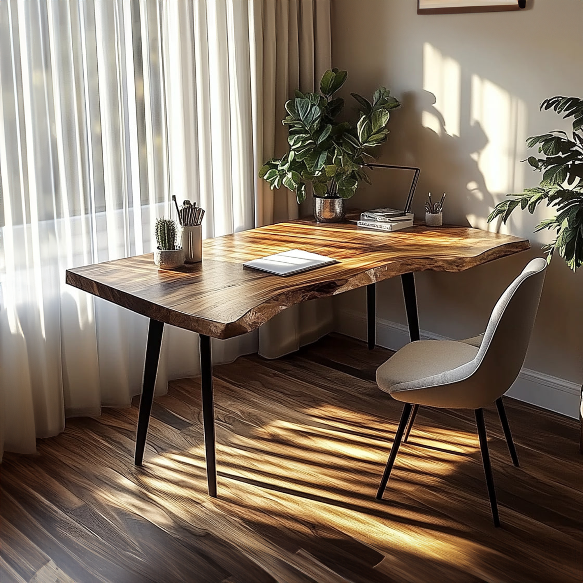 Rustic Computer Desk Reading Room And Study Area SINLKIDK026