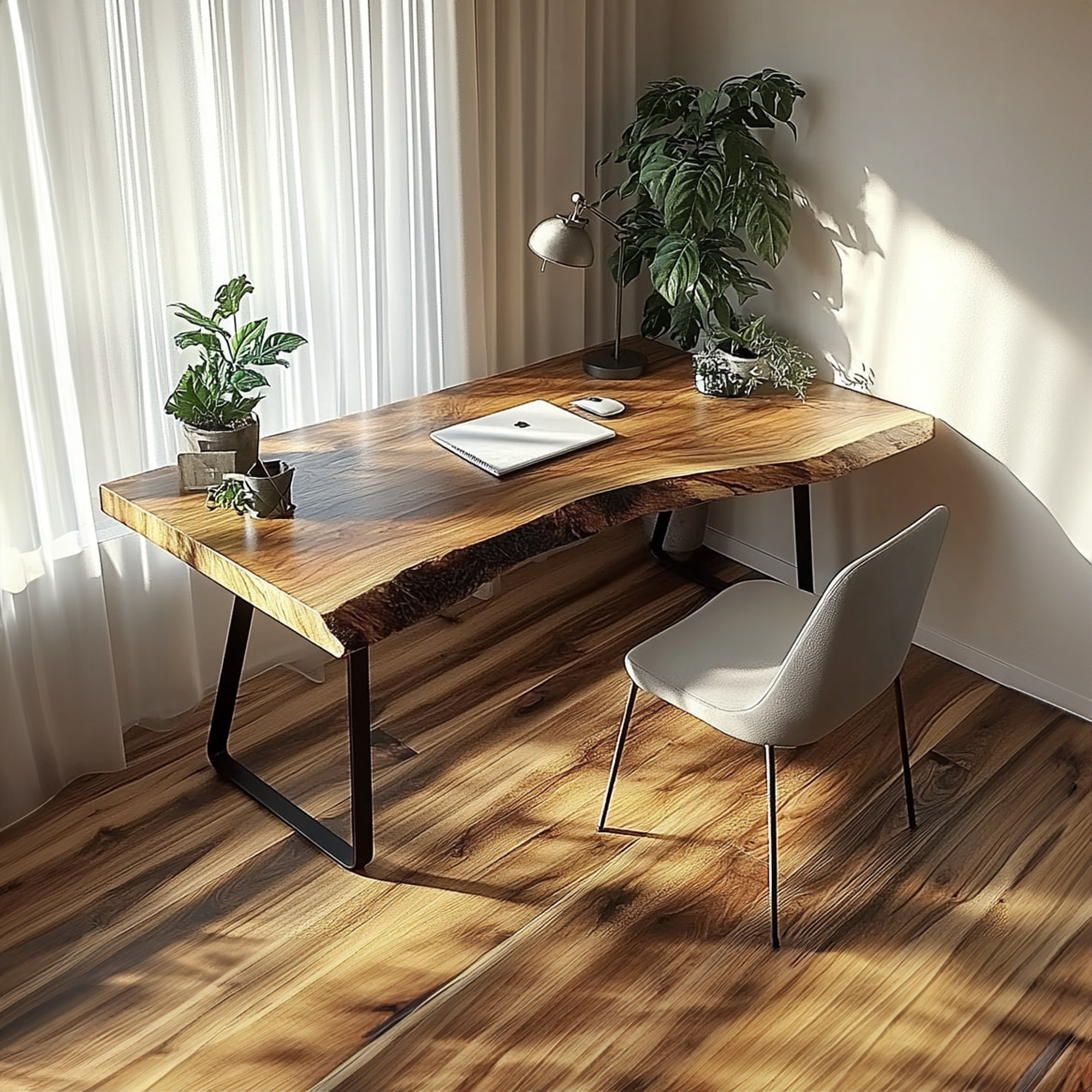 Organic Modern Office Desk Bedroom And Studio Room SINLKIDK030