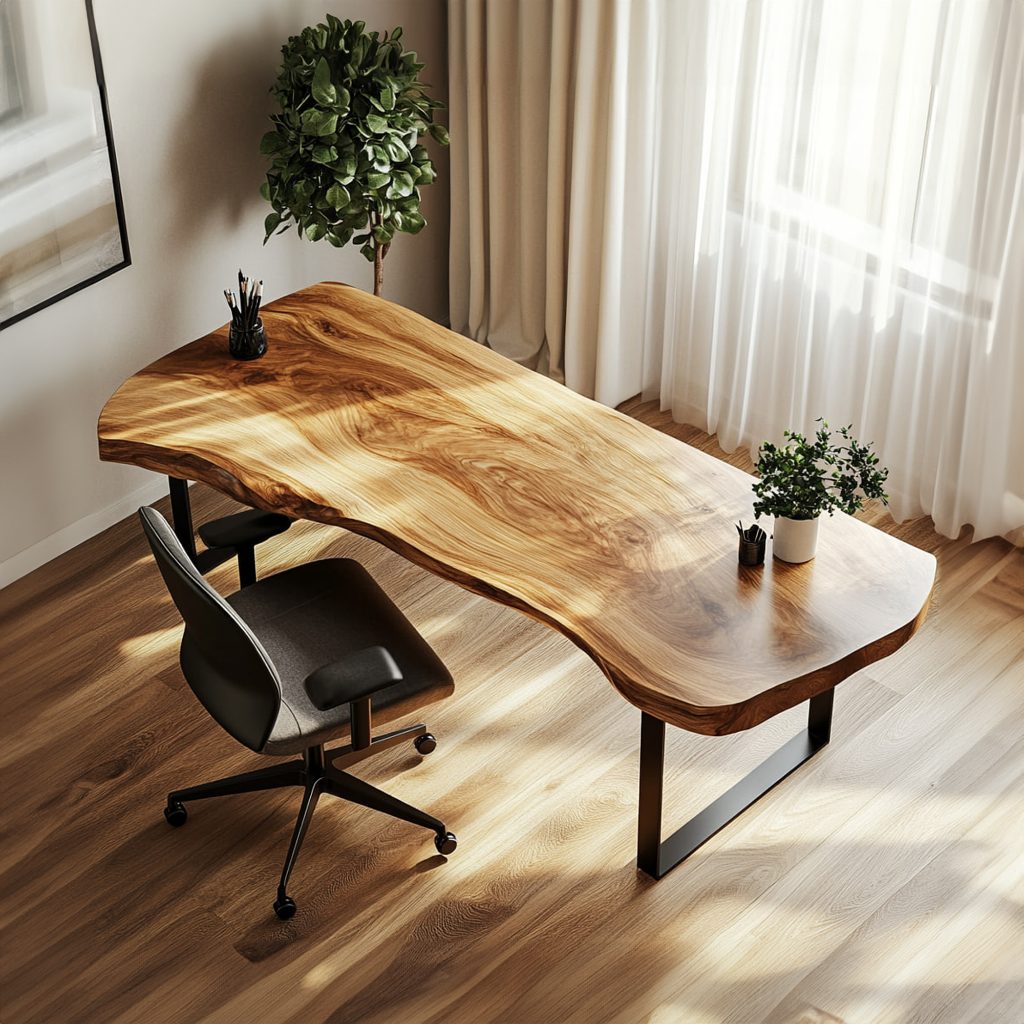 Warm Contemporary Writing Desk Study Room And Reading Room SINLKIDK031