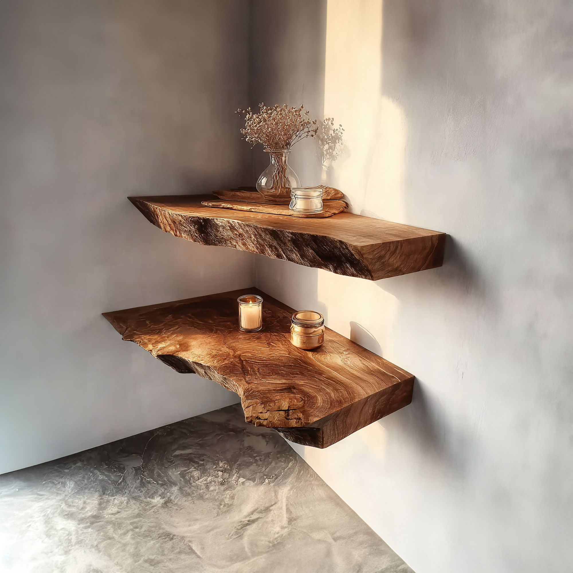 Rustic Floating Wall Shelf Dining Room SINLKIFL195