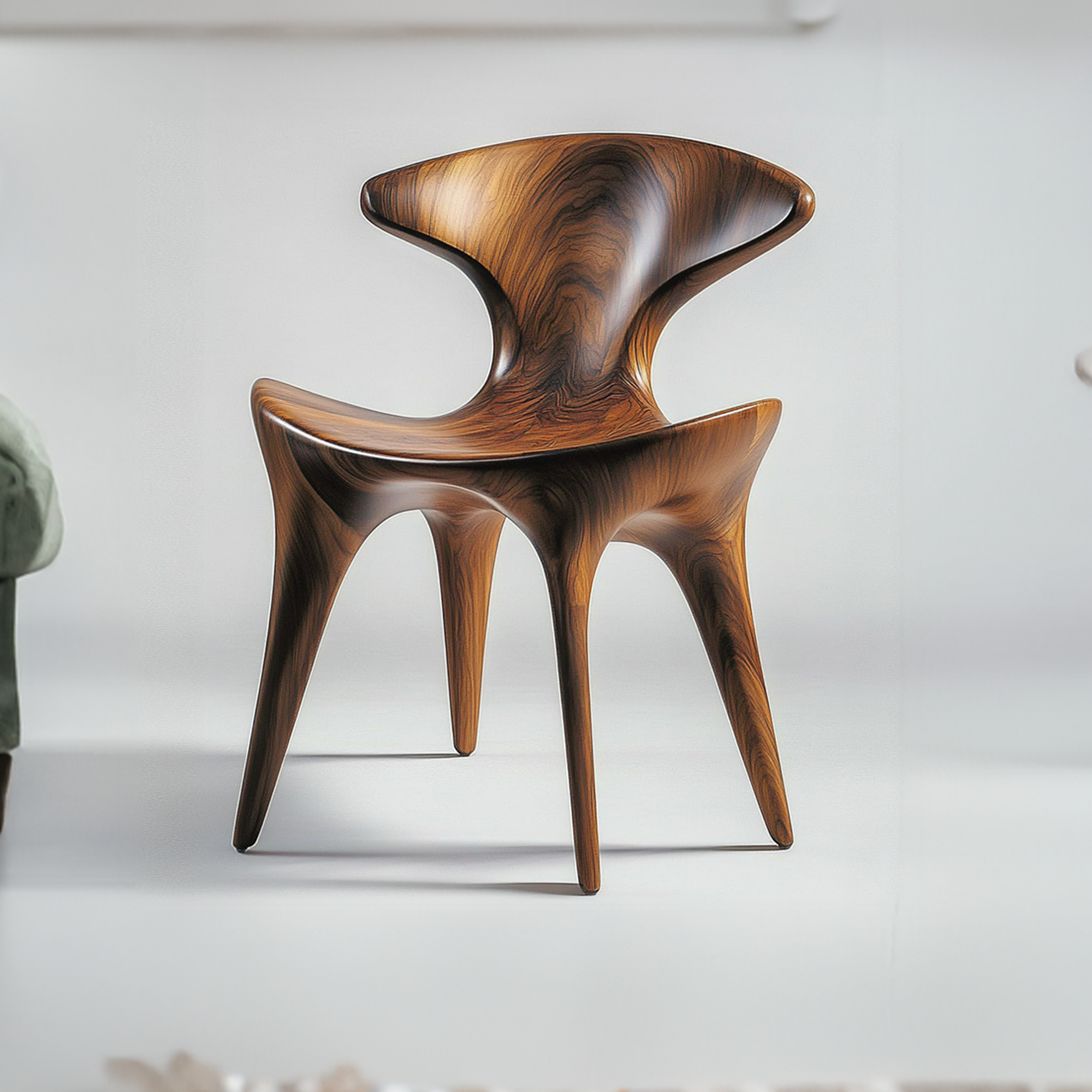 Organic Modern Luxury Accent Chair Lounge Area Or Bedroom SINLKIWC012