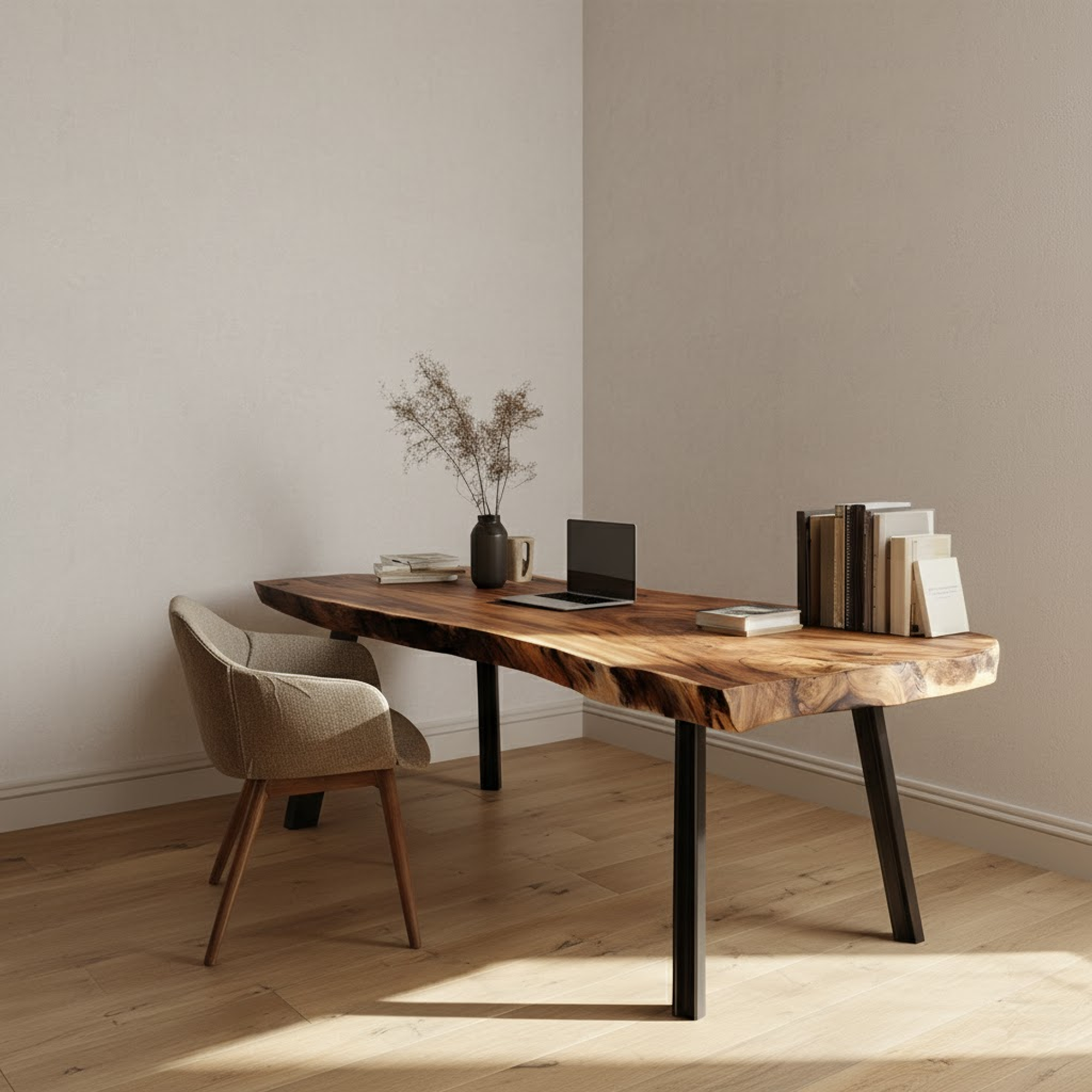 Organic Modern Work Desk Home Office And Study Room SINLKIDK072