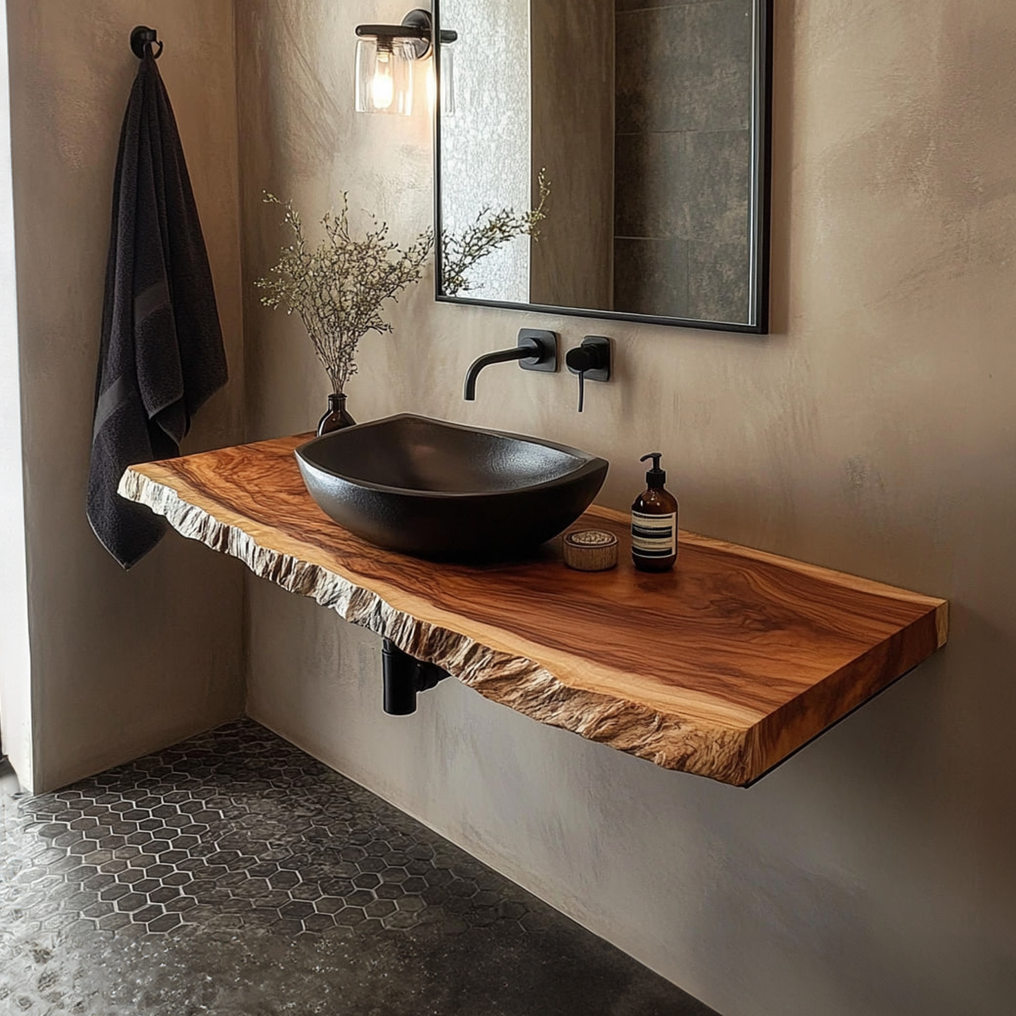 Mid Century Bathroom Vanity Shelf Modern Bathroom Interior SINLKIBRV215