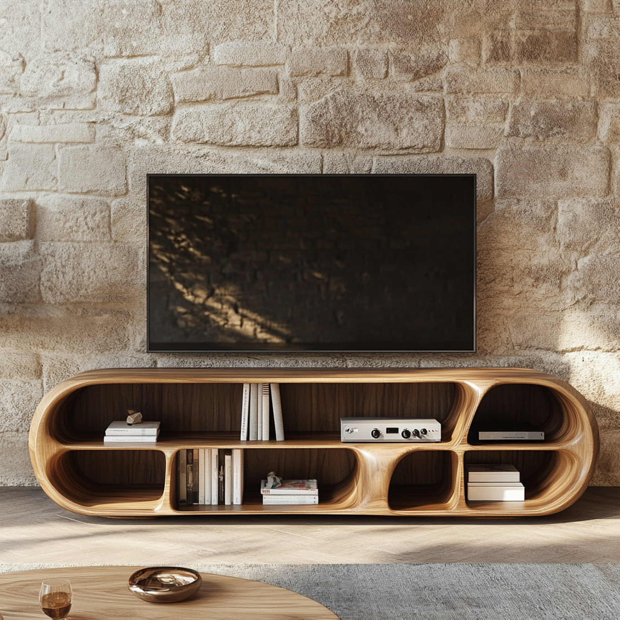 Organic Modern TV Cabinet Living Room Or Bedroom SINLKISC311