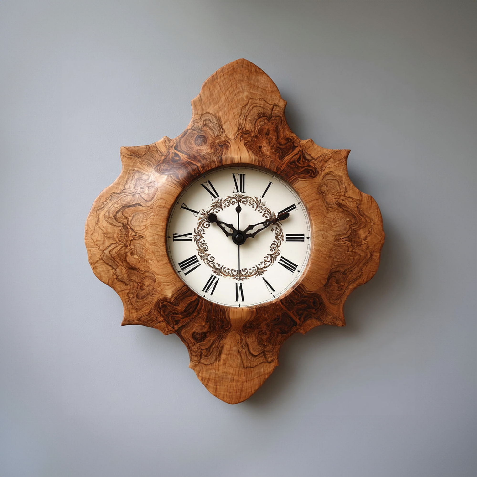 Rustic Unique Wood Wall Clock Living Room Or Dining Area SINLKICK005