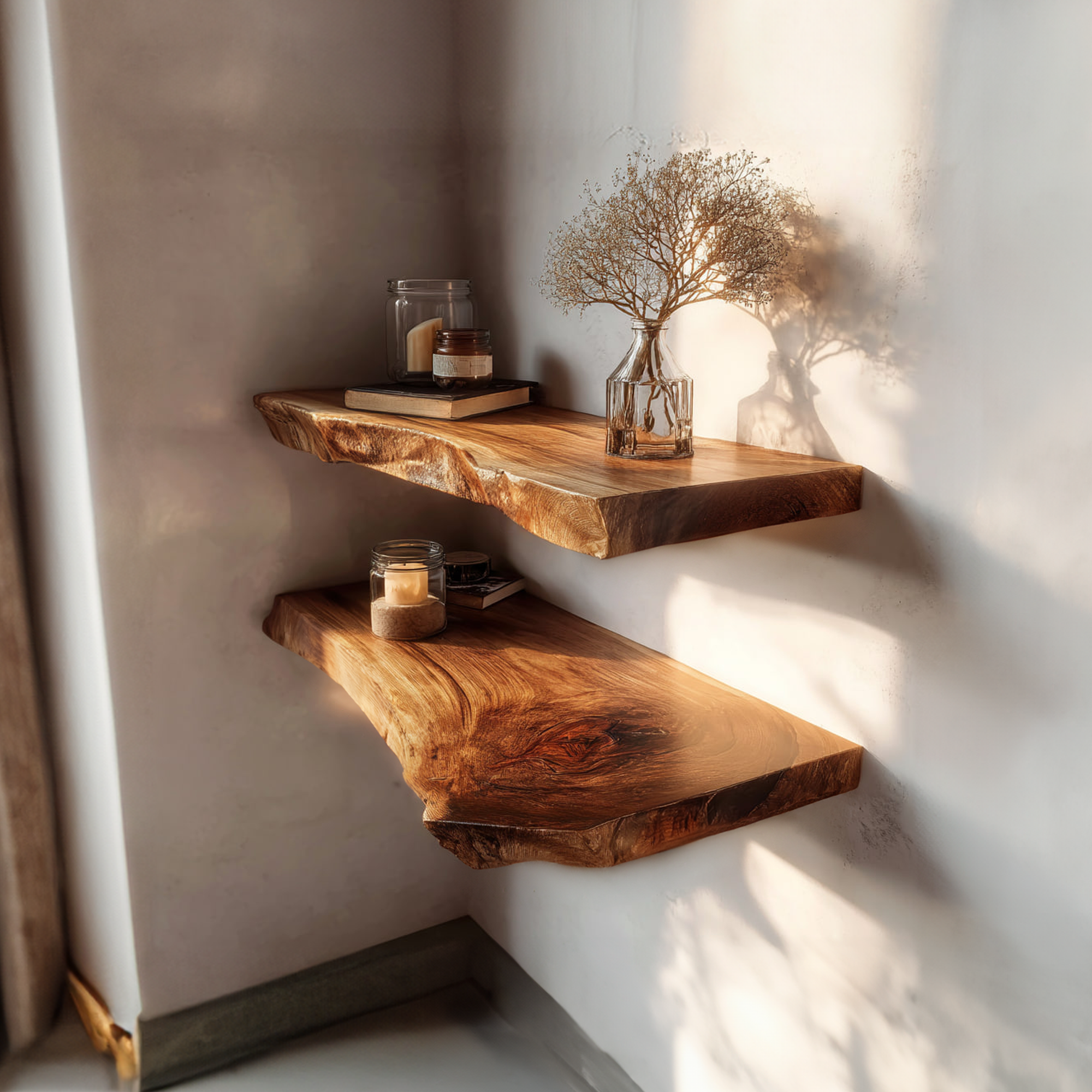 Rustic Floating Shelf Entryway Or Living Room SINLKIFL304