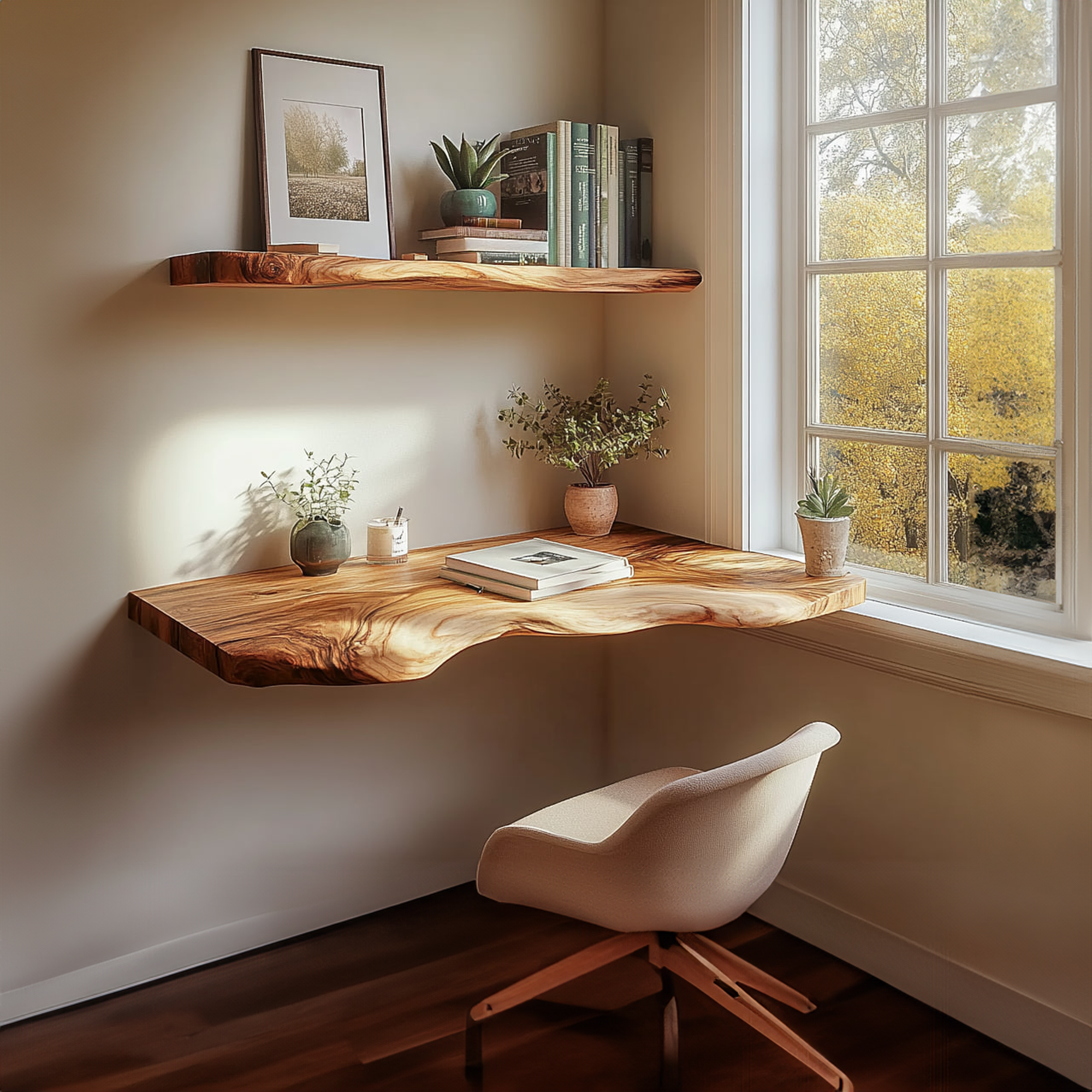 Mid Century Floating Study Shelf Living Room SINLKIFL214