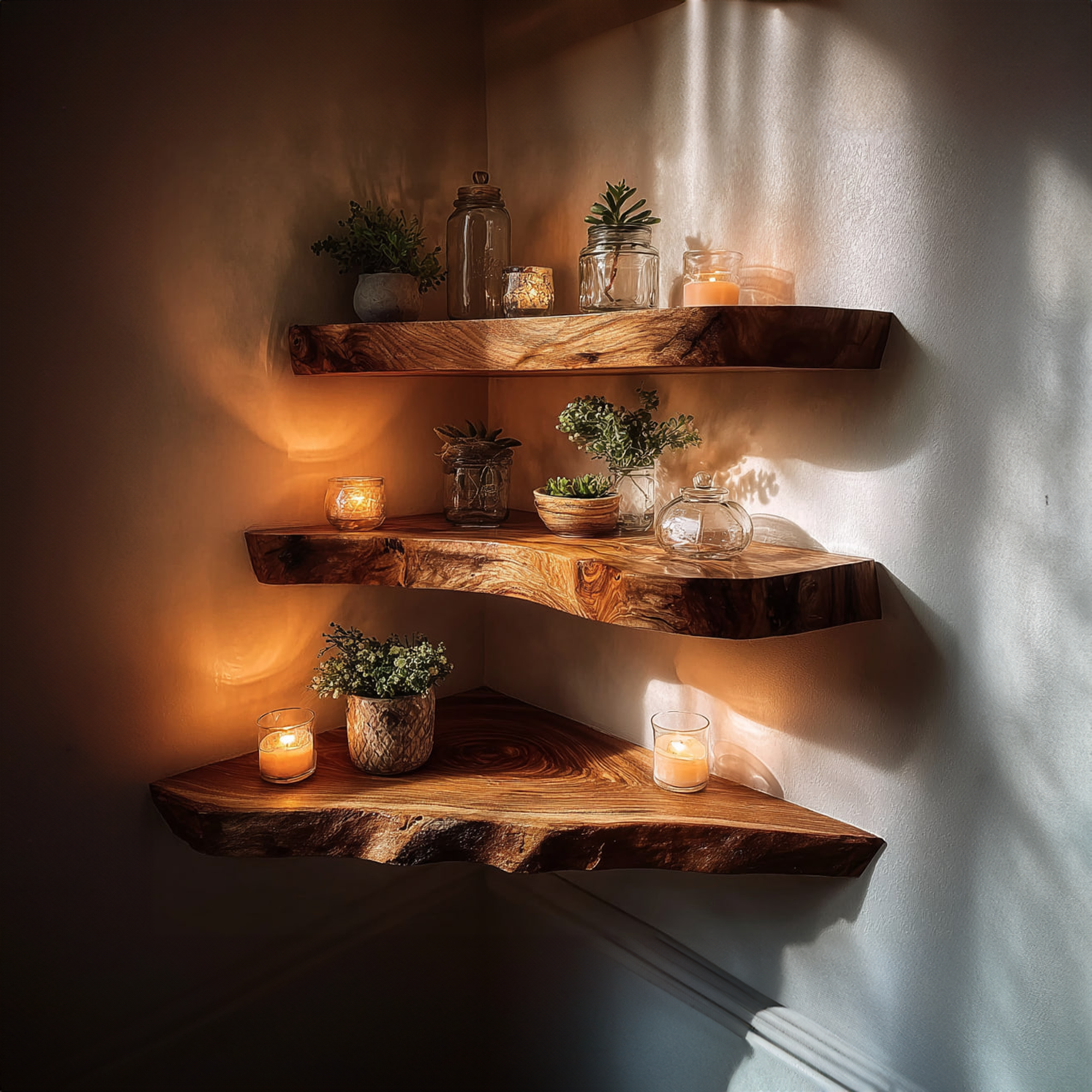 Rustic Floating Shelf Entryway Wall Storage And Decor SINLKIFL169