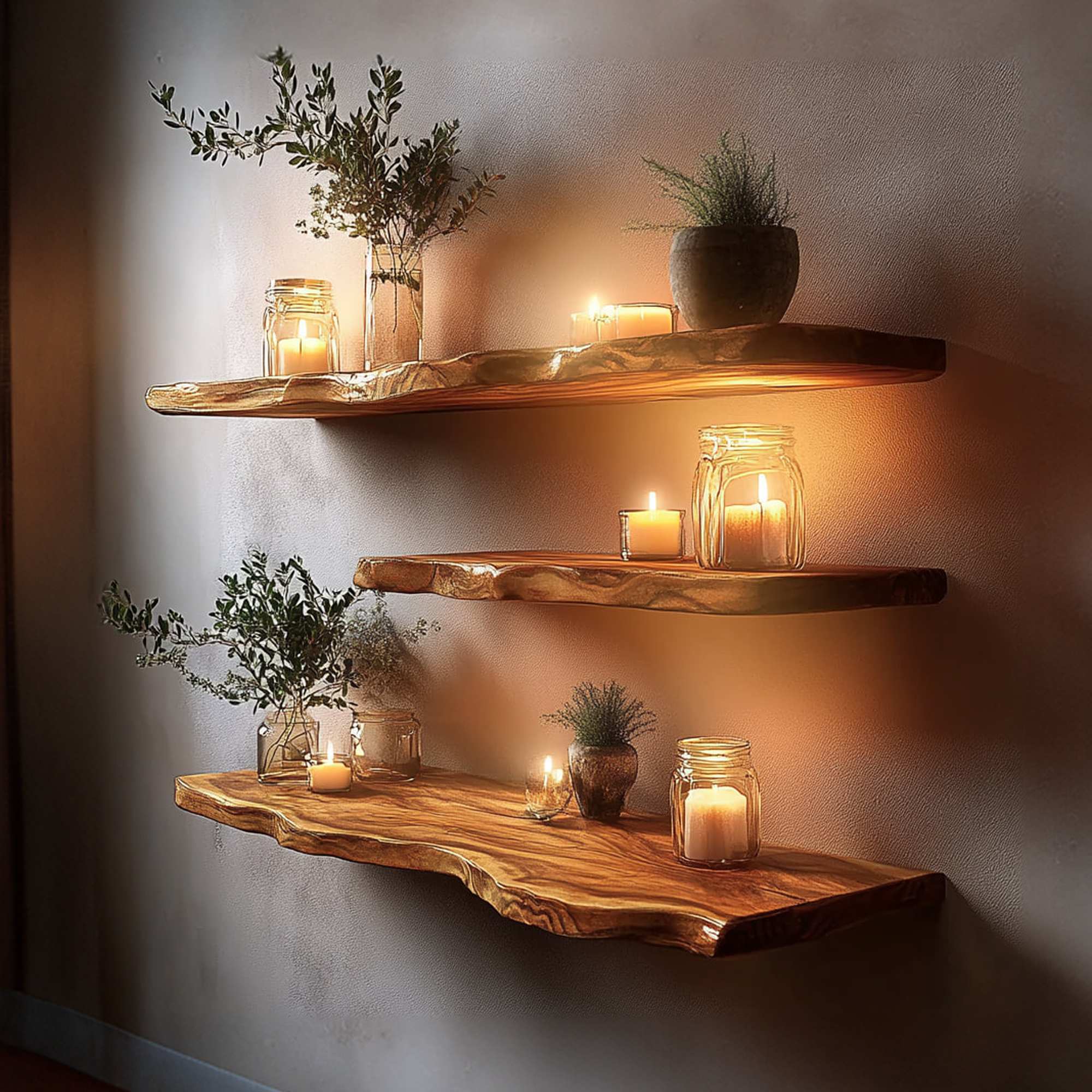 Rustic Floating Shelf Cozy Living Room Or Bedroom SINLKIFL308