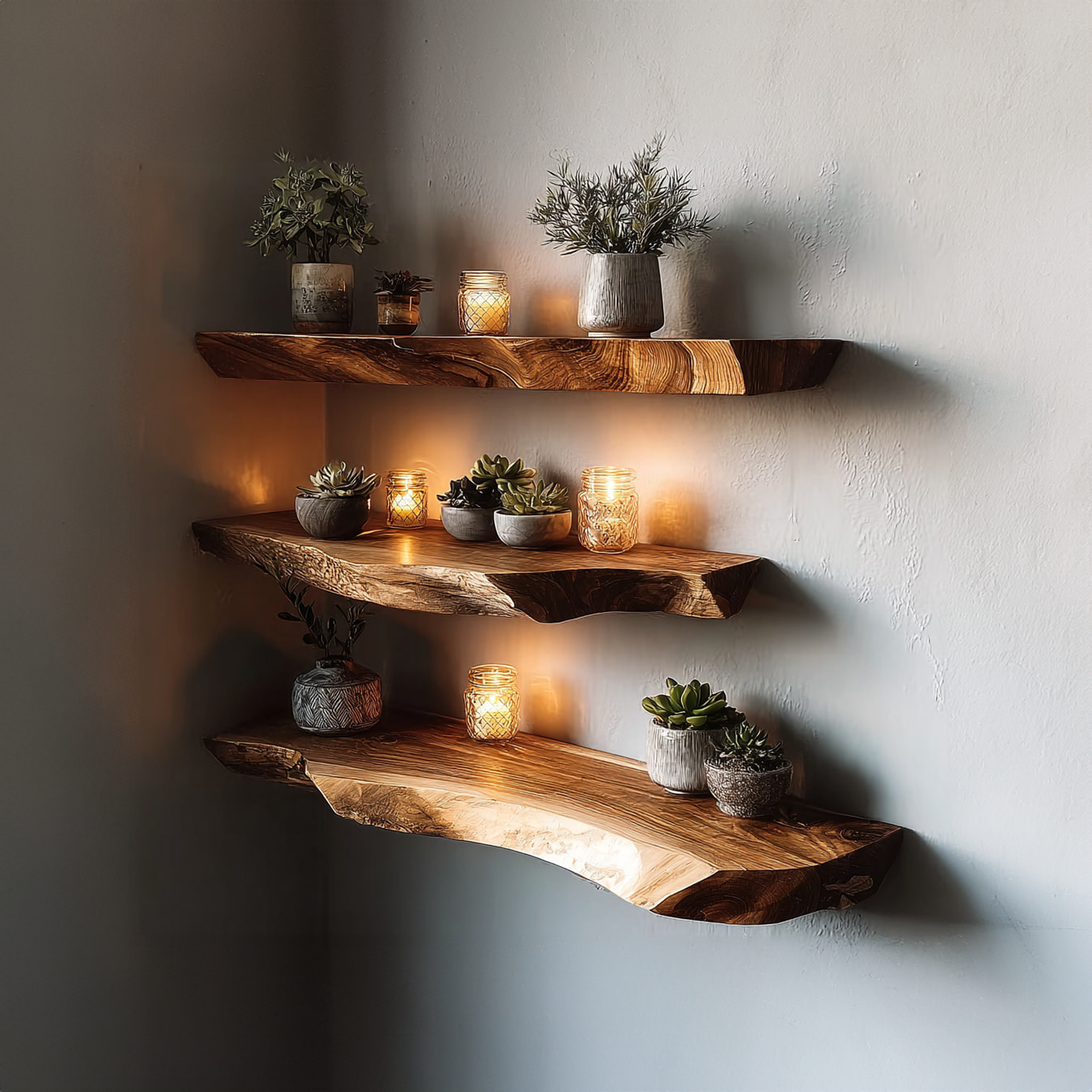 Rustic Floating Wall Shelf Living Room Or Bedroom SINLKIFL184
