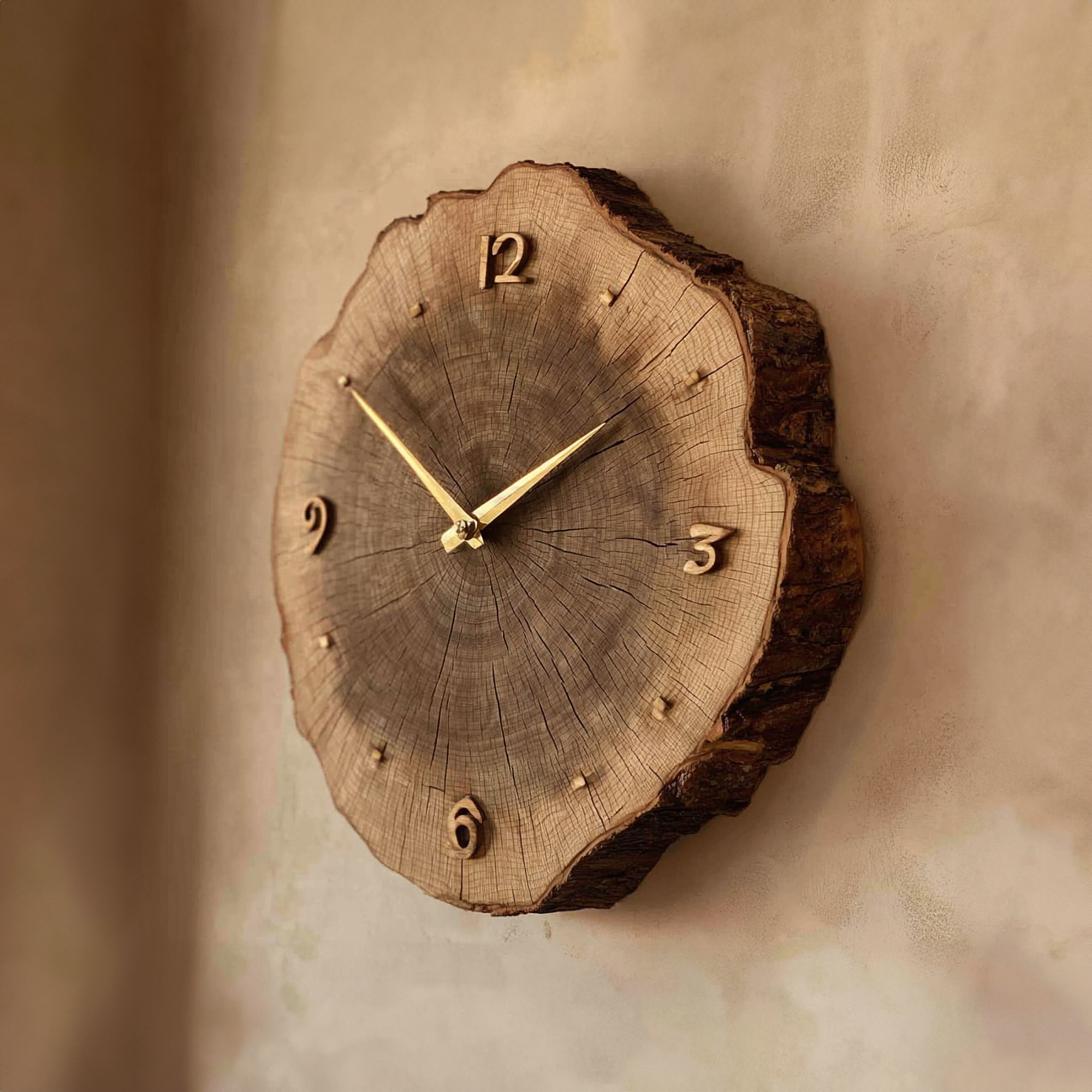 Rustic Vintage Wood Wall Clock Dining Room Or Office SINLKICK015
