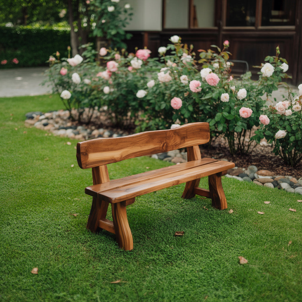 Rustic Garden Bench Outdoor Seating For Patio And Yard SITHBEN006