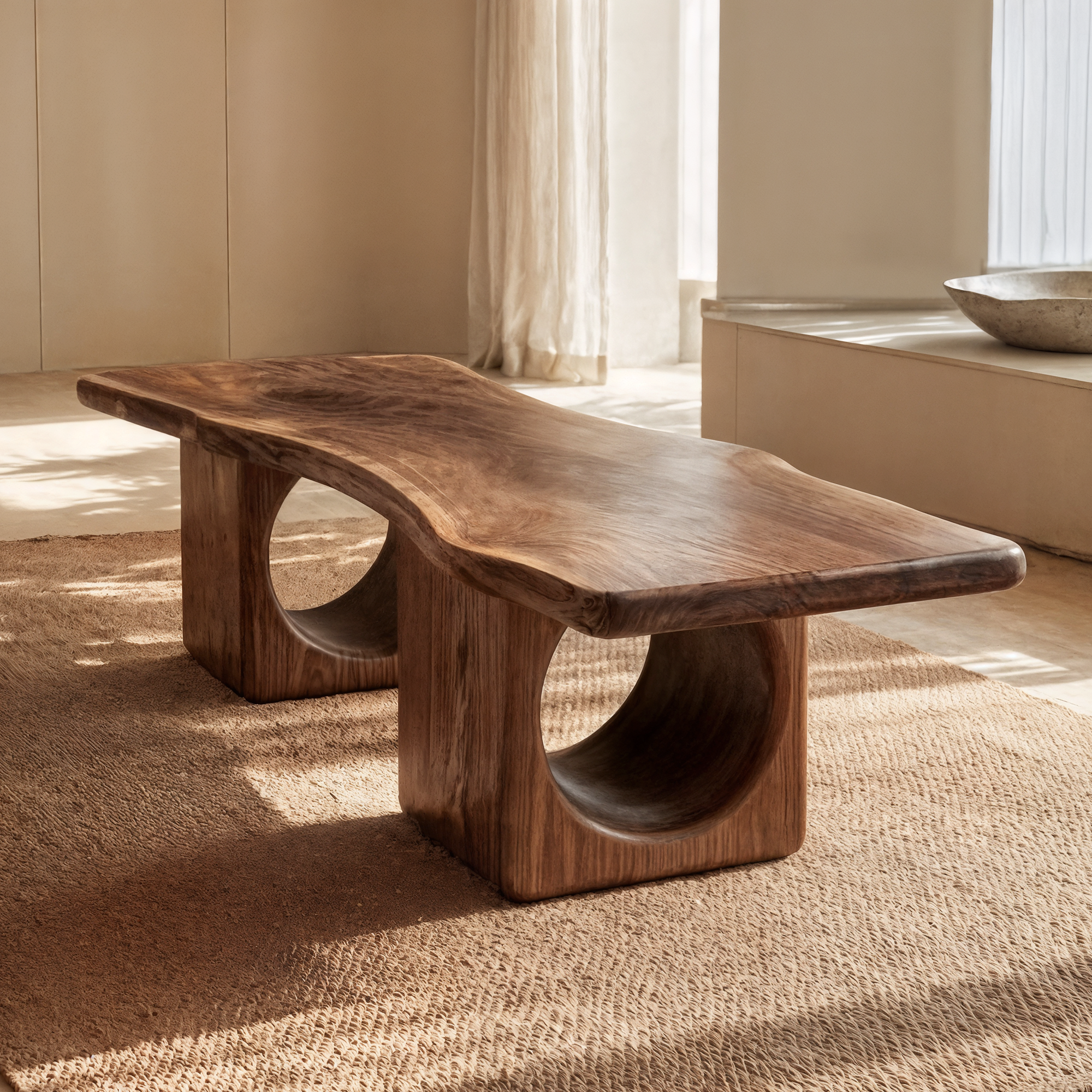 Rustic Organic Coffee Table For Living Room And Lounge SINLKICF338