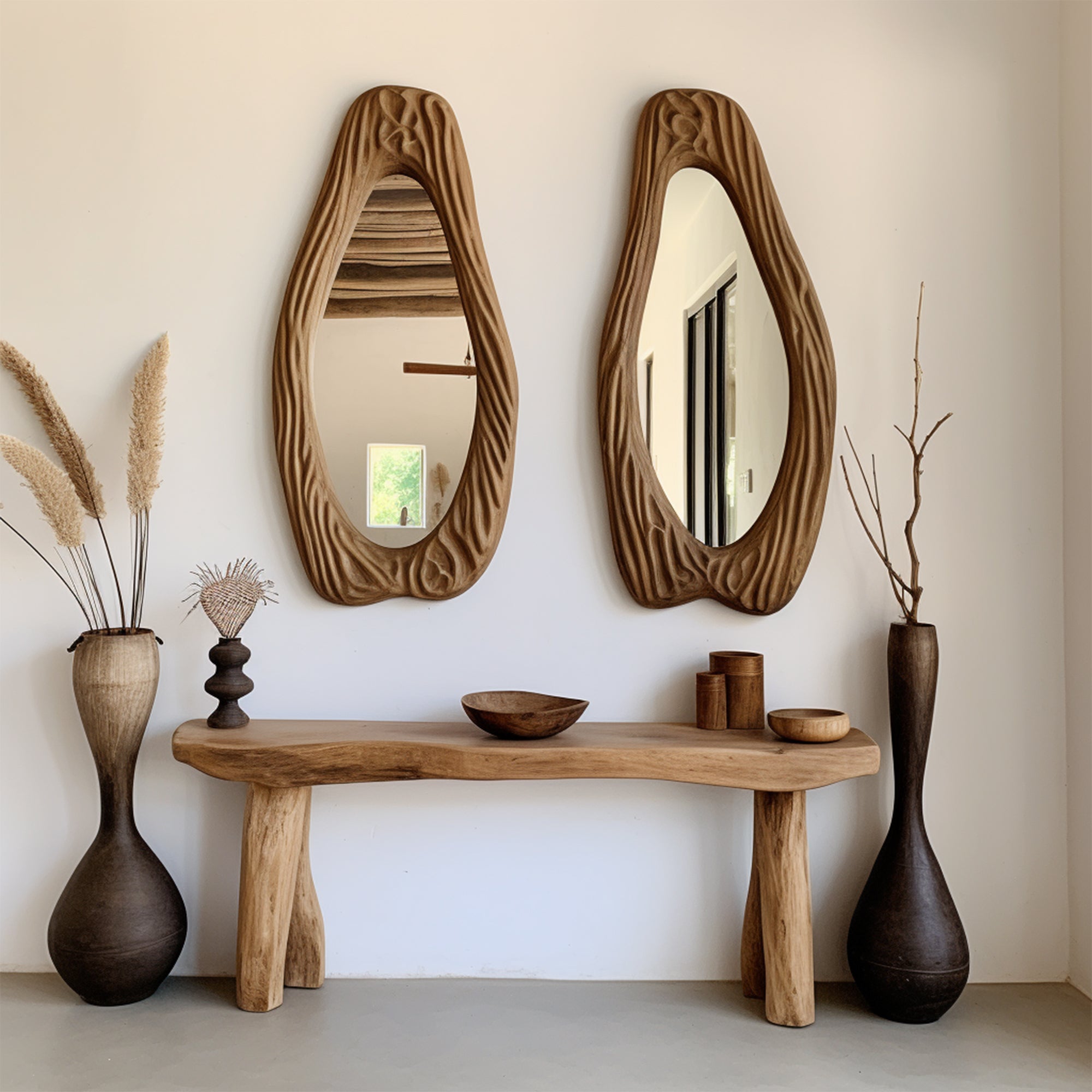 Rustic Console Table Modern Decorative SILDTCS060