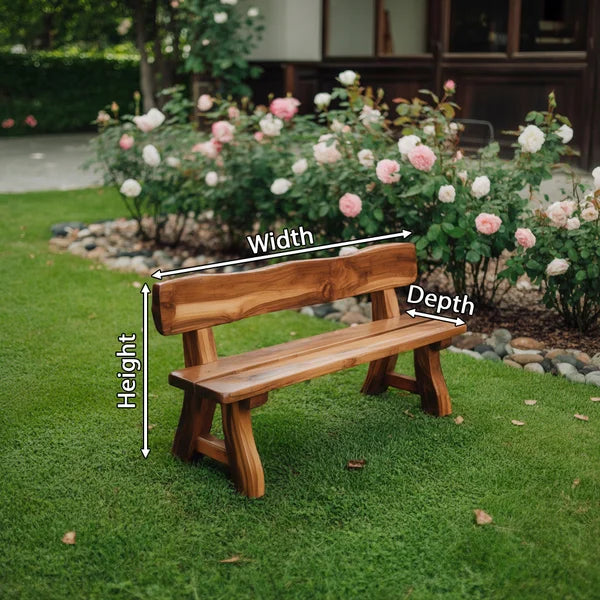 Rustic Garden Bench Outdoor Seating For Patio And Yard SITHBEN006