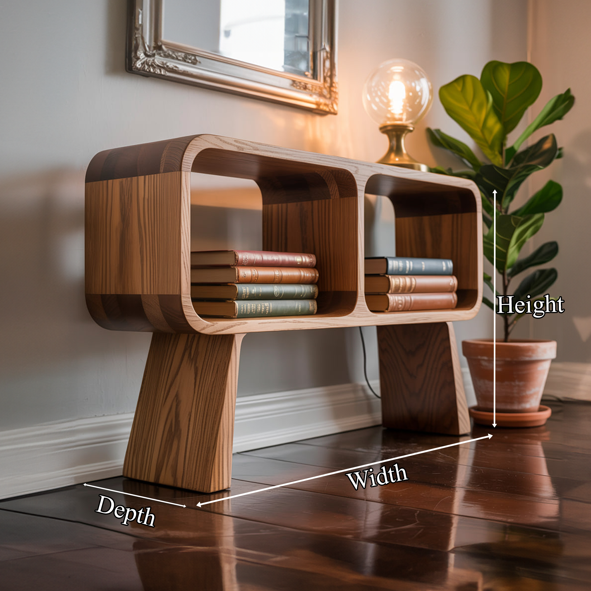 Mid Century Minimal Console Living Room And Study Room SINLKISC279