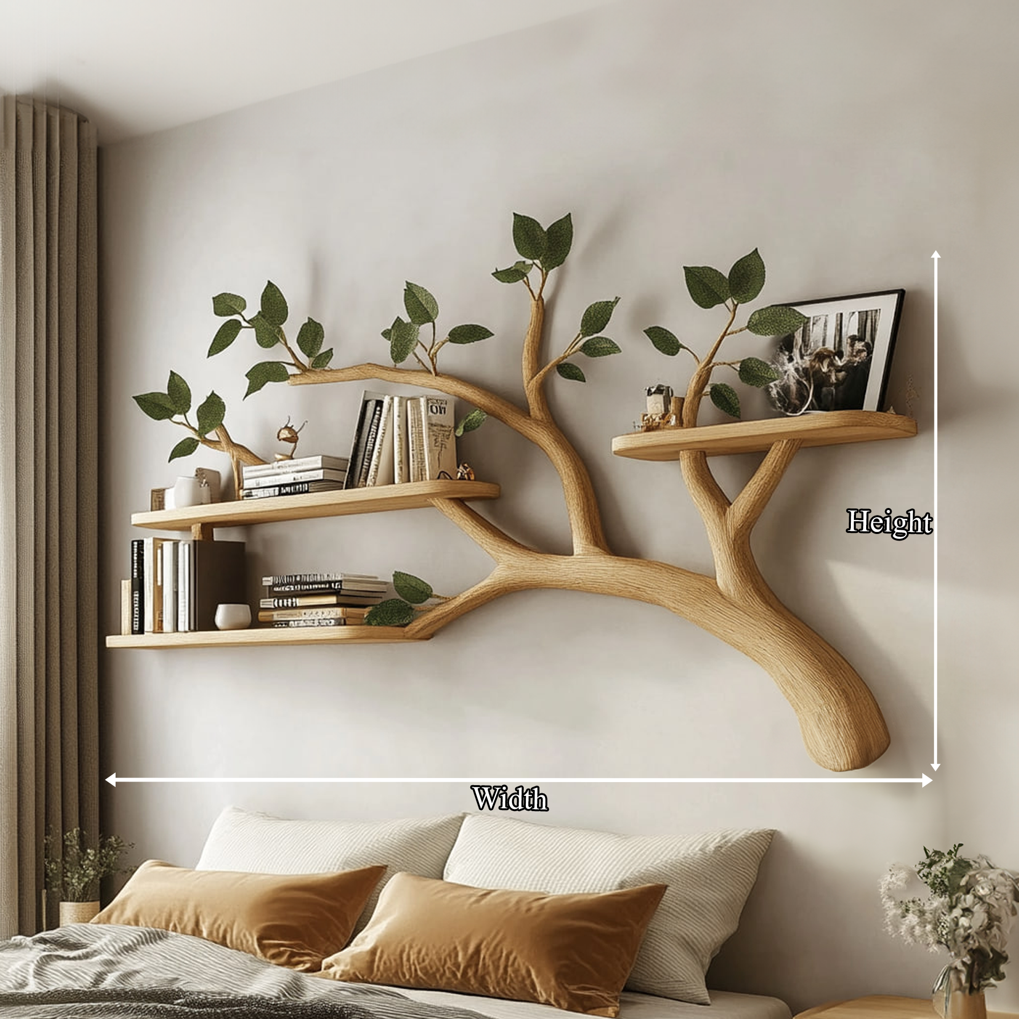 Mid Century Tree Branch Shelf Modern Living Space SINLKITBS046