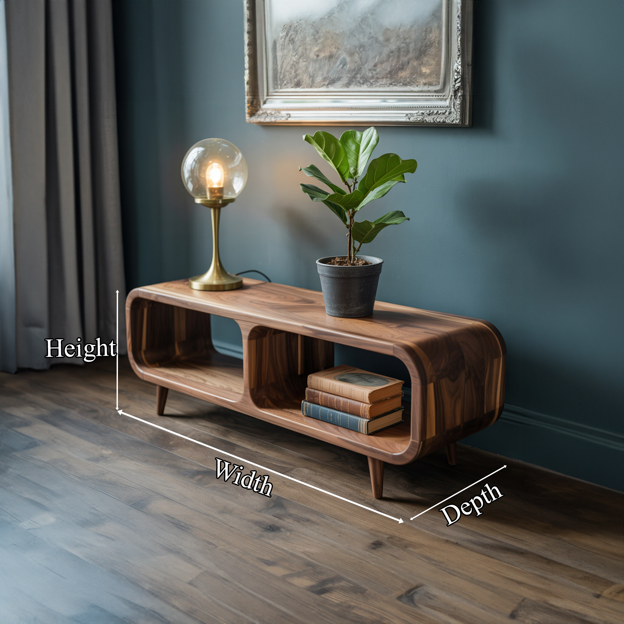 Mid Century Storage Table Entryway And Living Room SINLKISC281