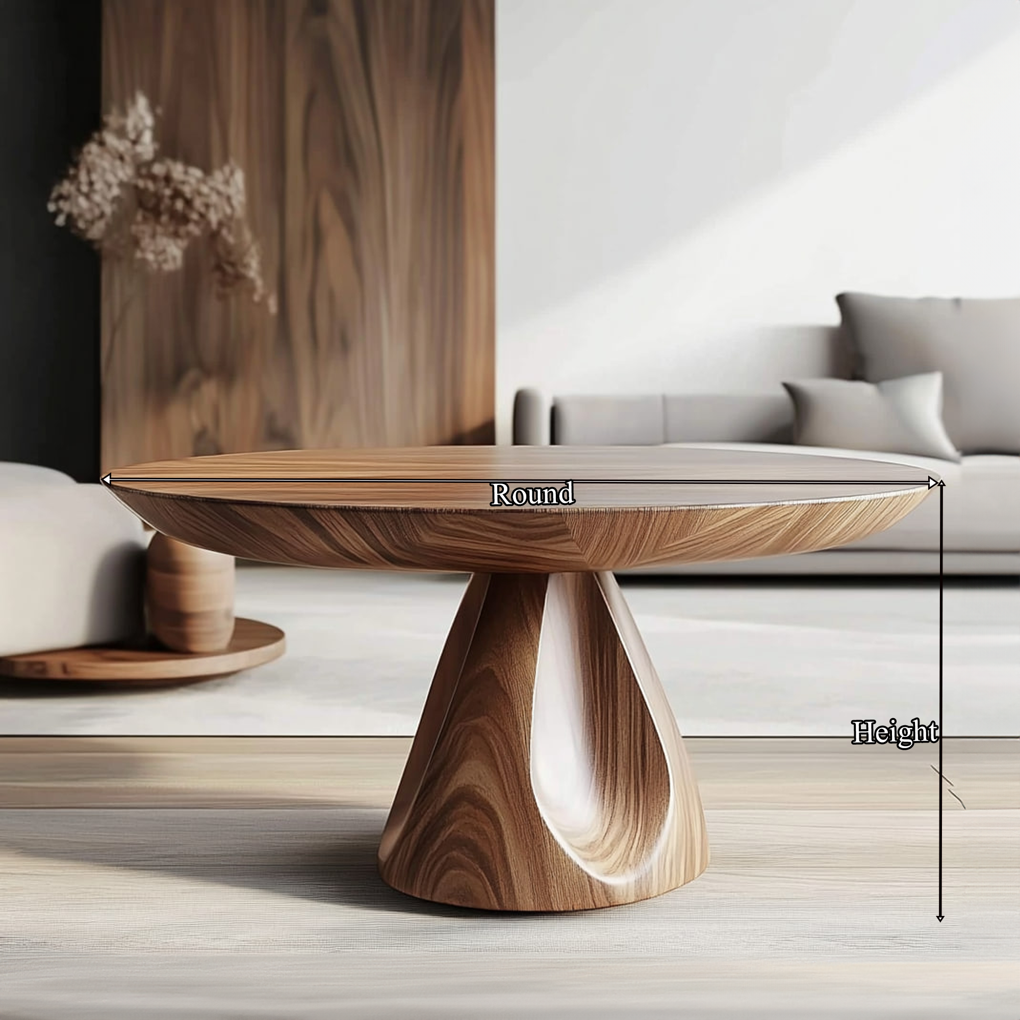 Contemporary Round Coffee Table Living Room Family Room SINLKICF211