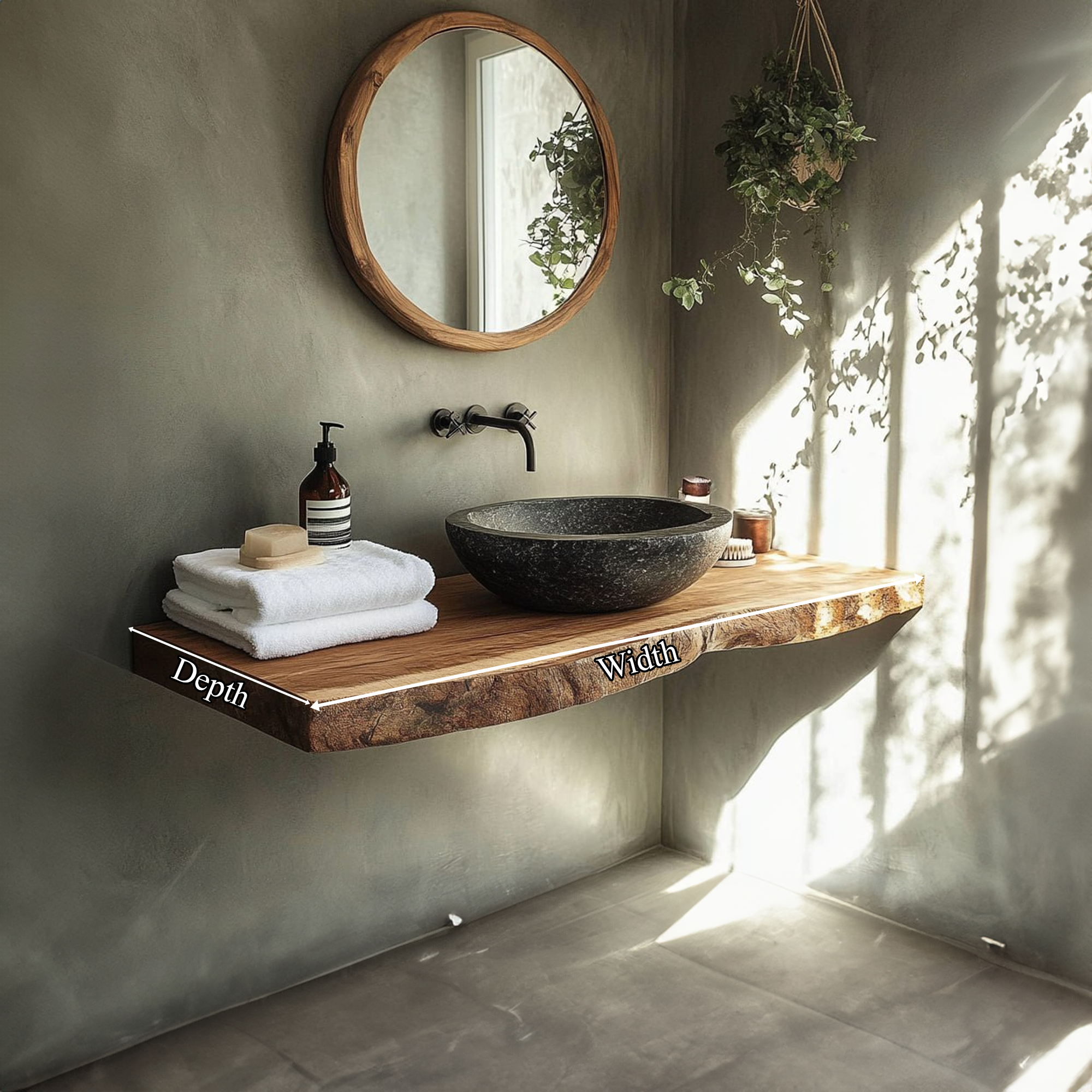 Rustic Compact Vanity Bathroom SINLBRV115