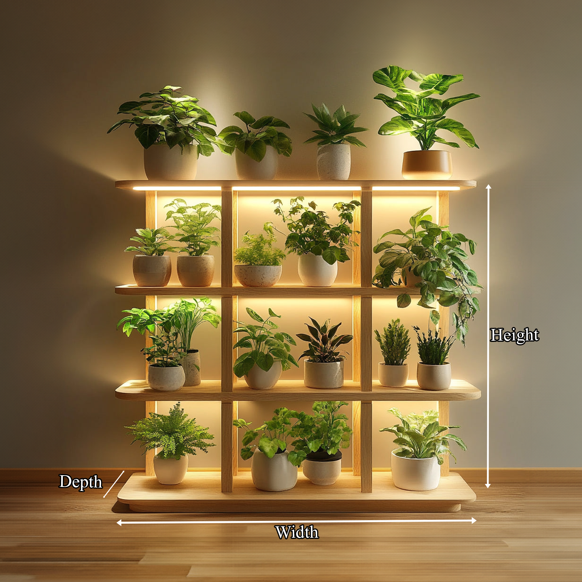 Mid Century Modern Plant Display Cozy Home SINLKITT084