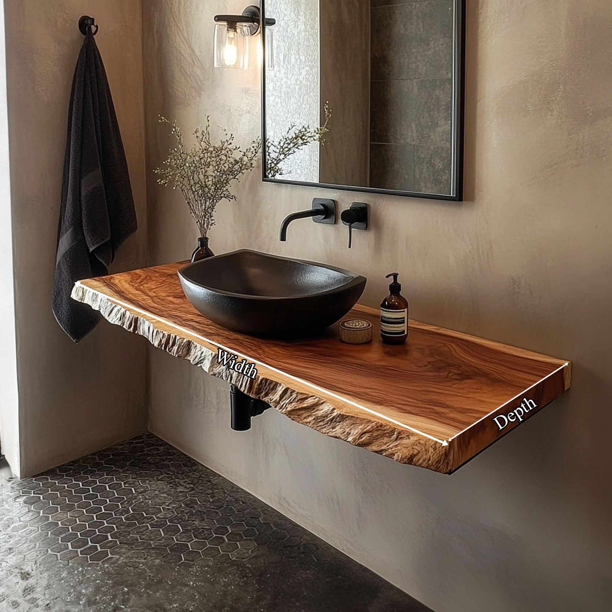 Mid Century Bathroom Vanity Shelf Modern Bathroom Interior SINLKIBRV215