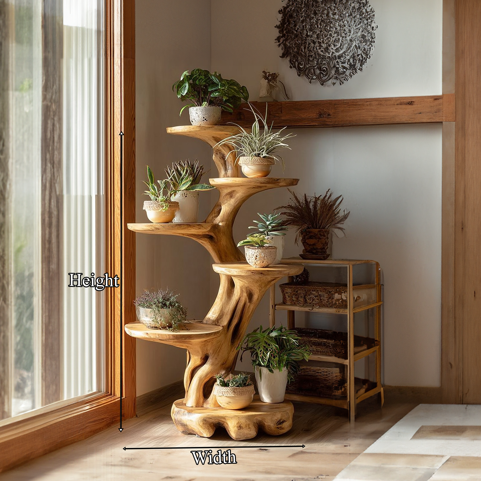 Rustic Tree Planter Display Living Space SINLKITT081