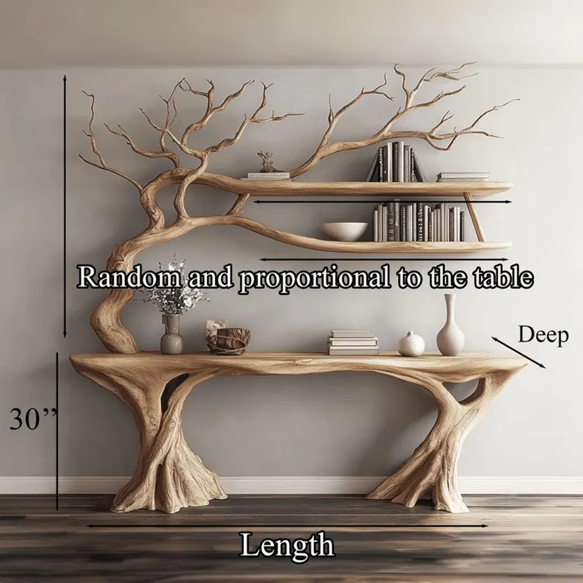 Mid Century Halloween Console Table Living Room SINLKIHW028