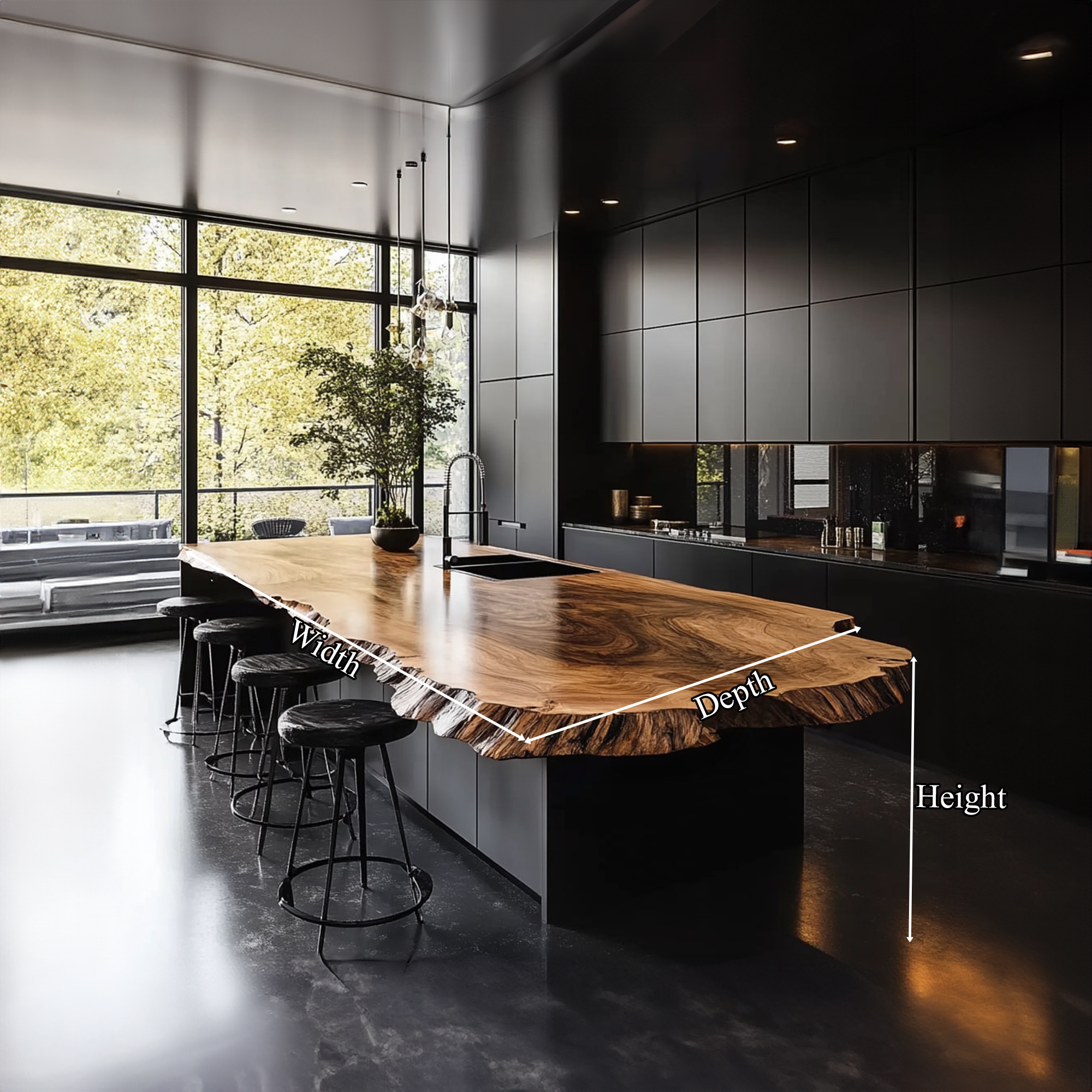 Rustic Luxury Handcrafted Kitchen Island Kitchen Or Chef Studio SINLKIKI118