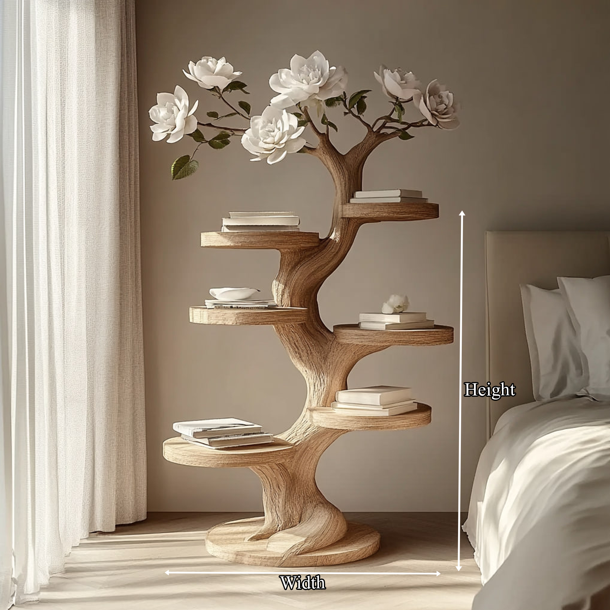 Rustic Artistic Branch Nightstand Bedroom Or Living Room Accent SINLKIBT160