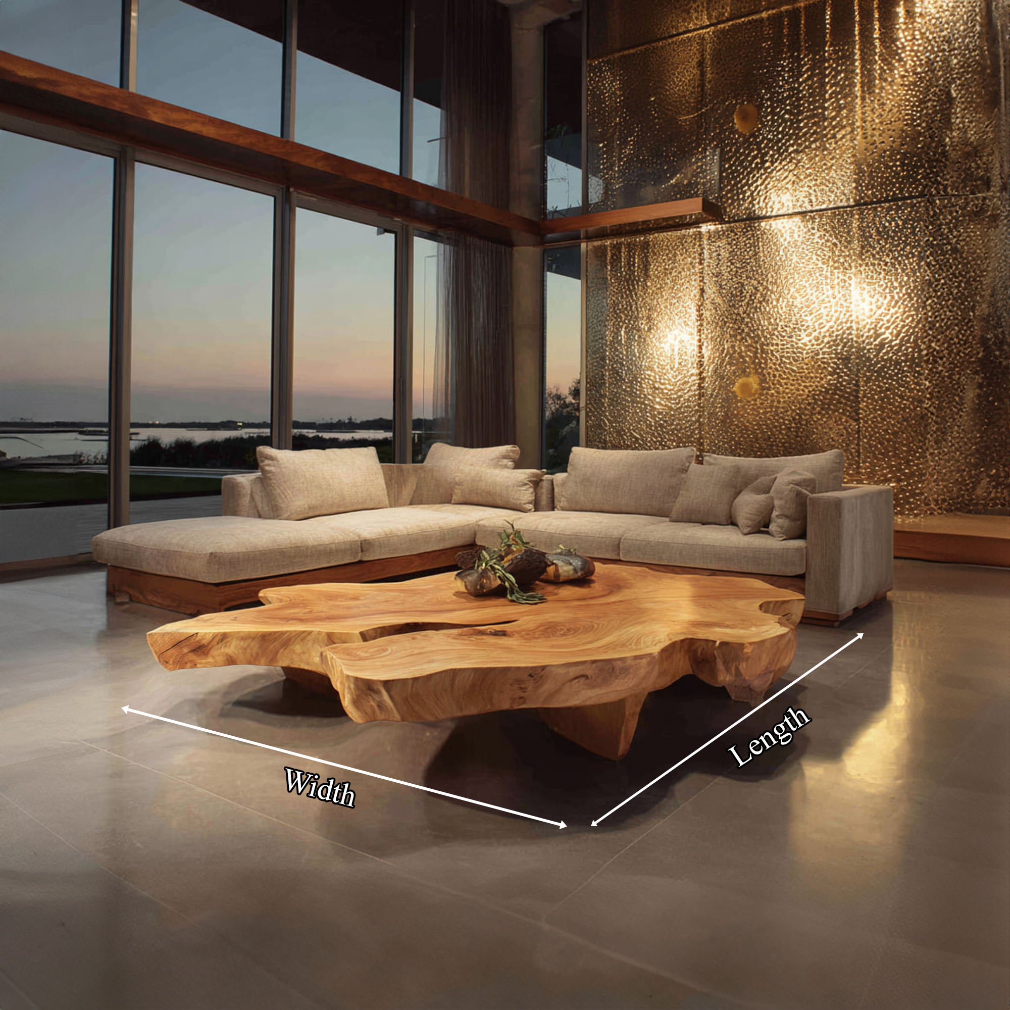 Mid Century Rustic Coffee Table Living Room Or Lounge Room SINLKICF136