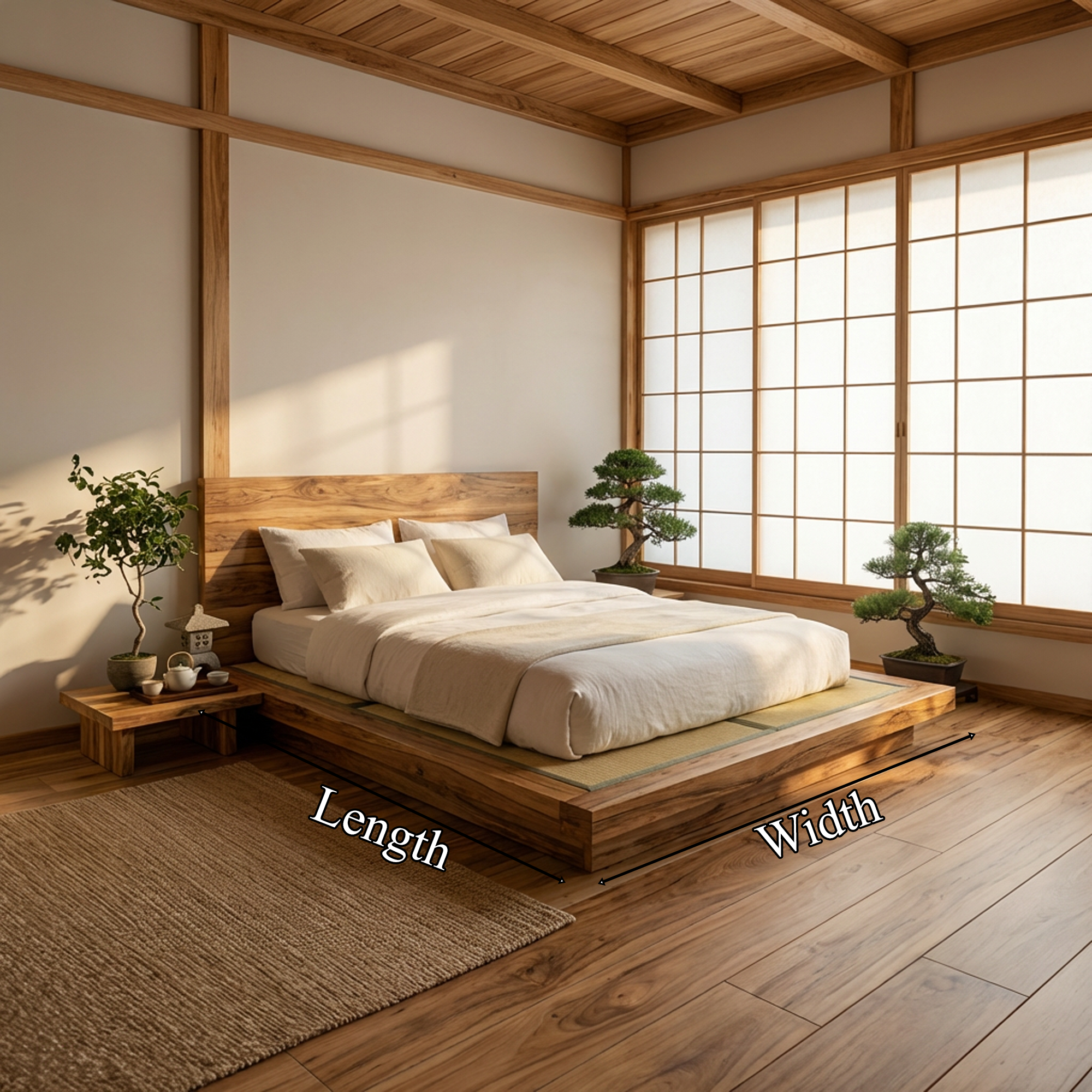Rustic Artistic Bed Design For Bedroom And Guest Room SINLKIWB094