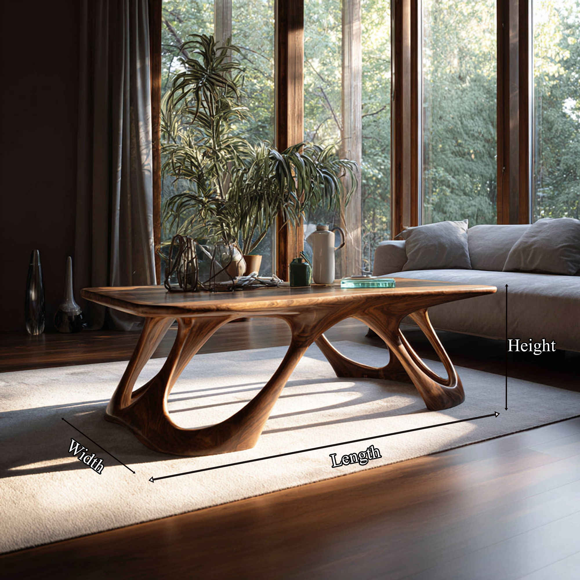 Mid Century Coffee Table Living Room Furniture SINLKICF157