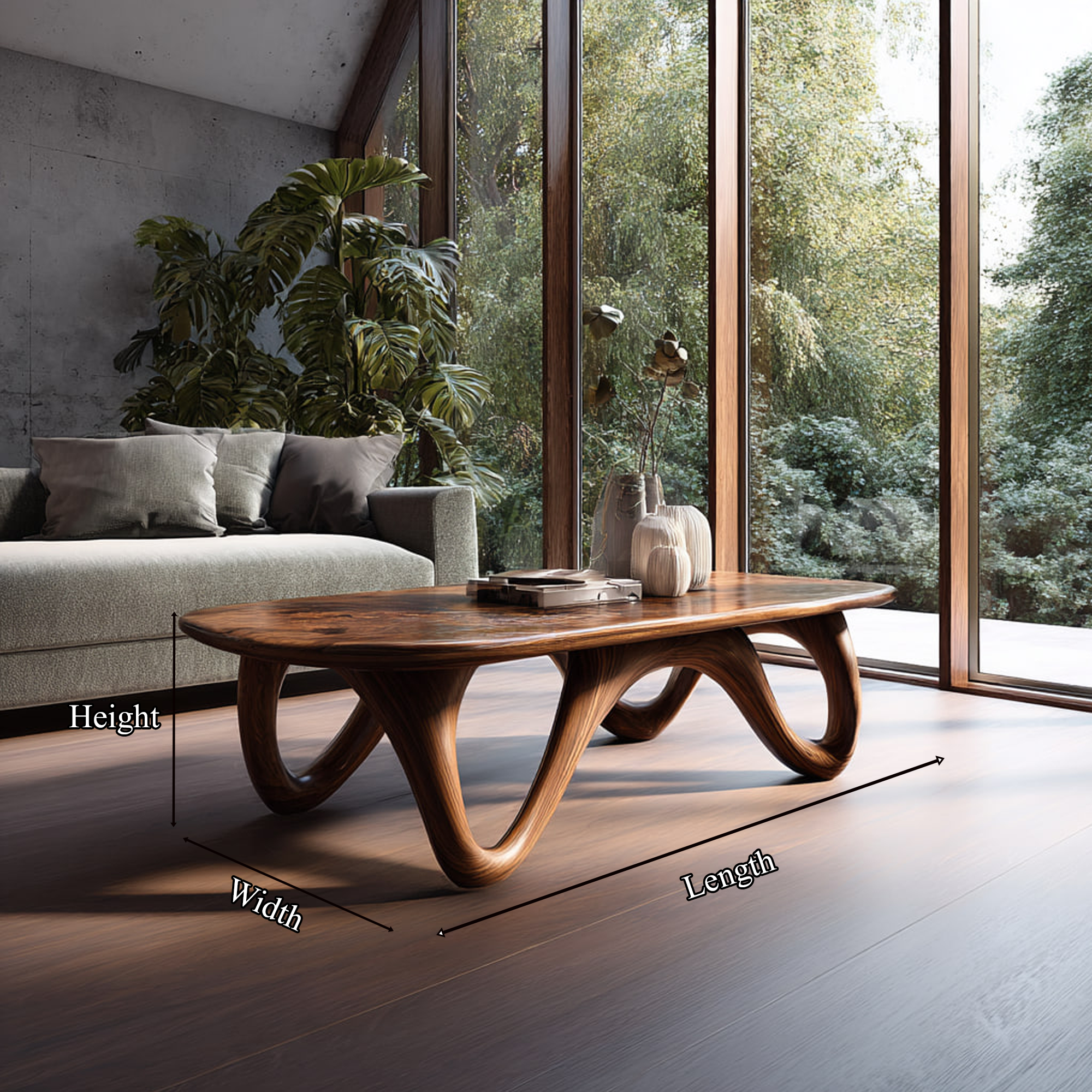 Mid Century Modern Coffee Table Living Room SINLKICF165