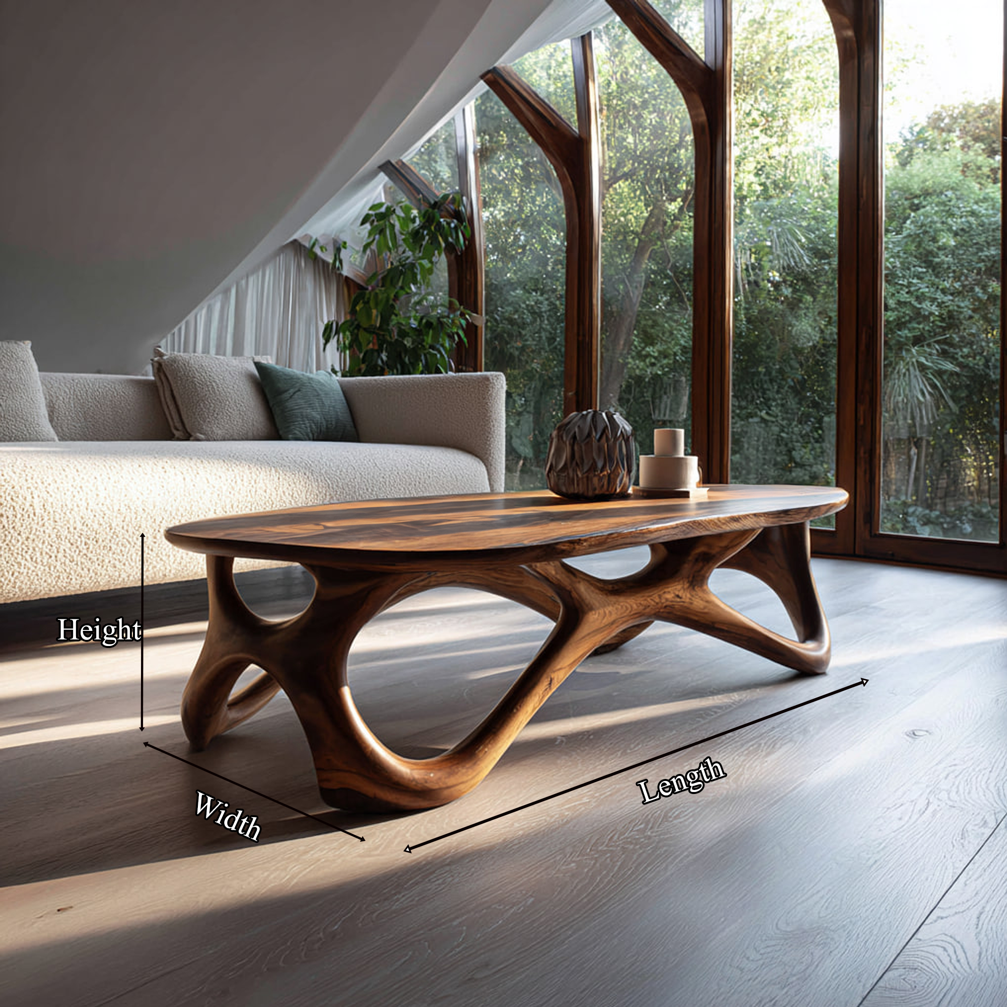 Mid Century Coffee Table For Warm Living Room SINLKICF164